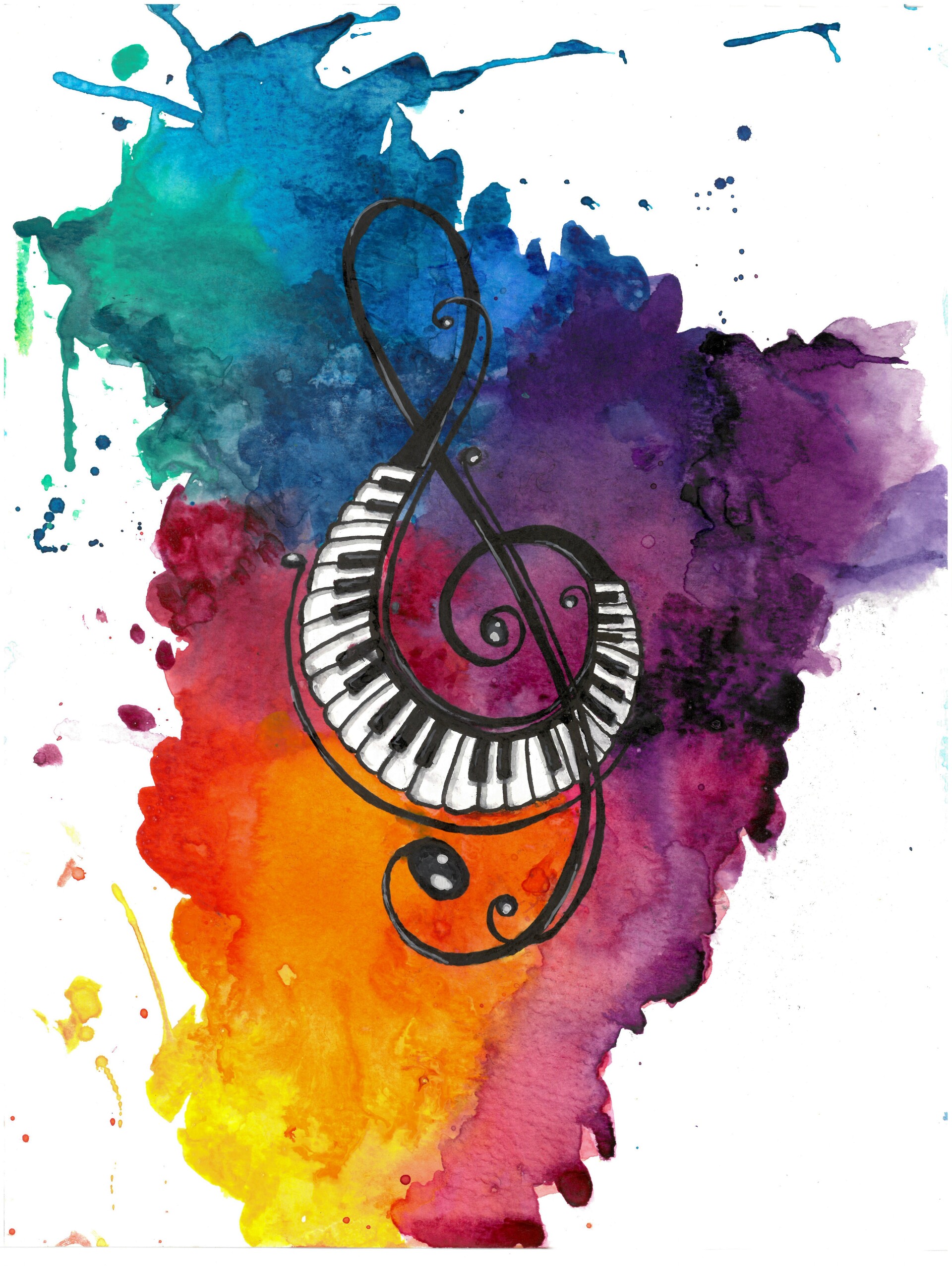 Abstract Art: Painting Music With Watercolours & Ink