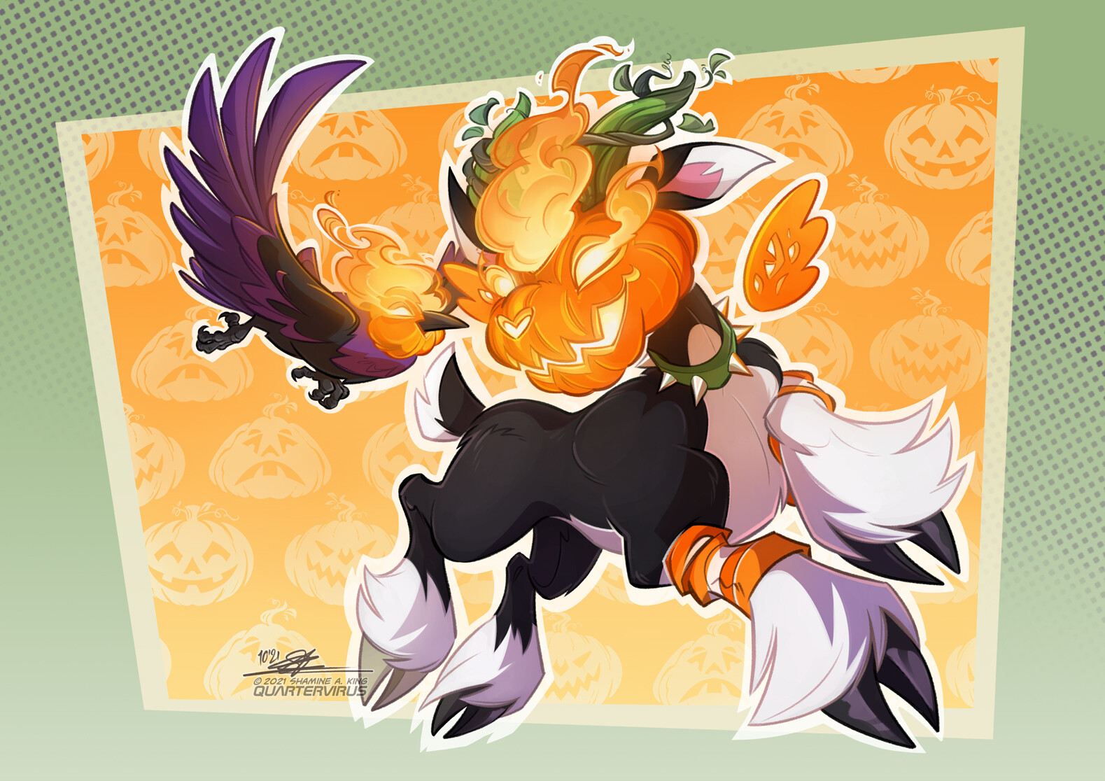 I wasn't planning on drawing anything for Halloween this year, but I could not let that Jack-O-Lantern badge pass me by:

https://www.deviantart.com/team/journal/Tutorial-Draw-a-Jack-O-Lantern-w-Anastasia-berry-892786285