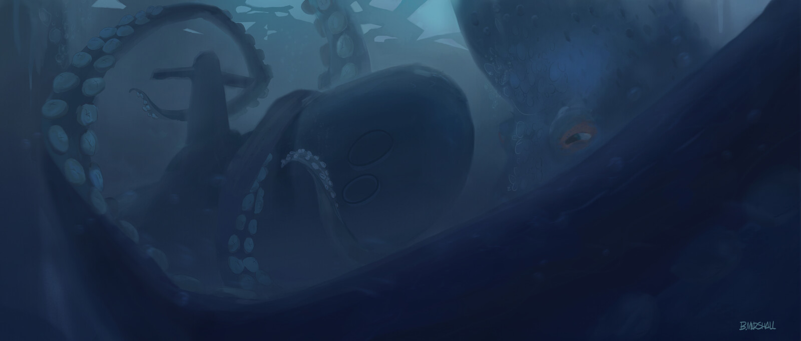 Mentorship Class - Octopus attacking submarine
