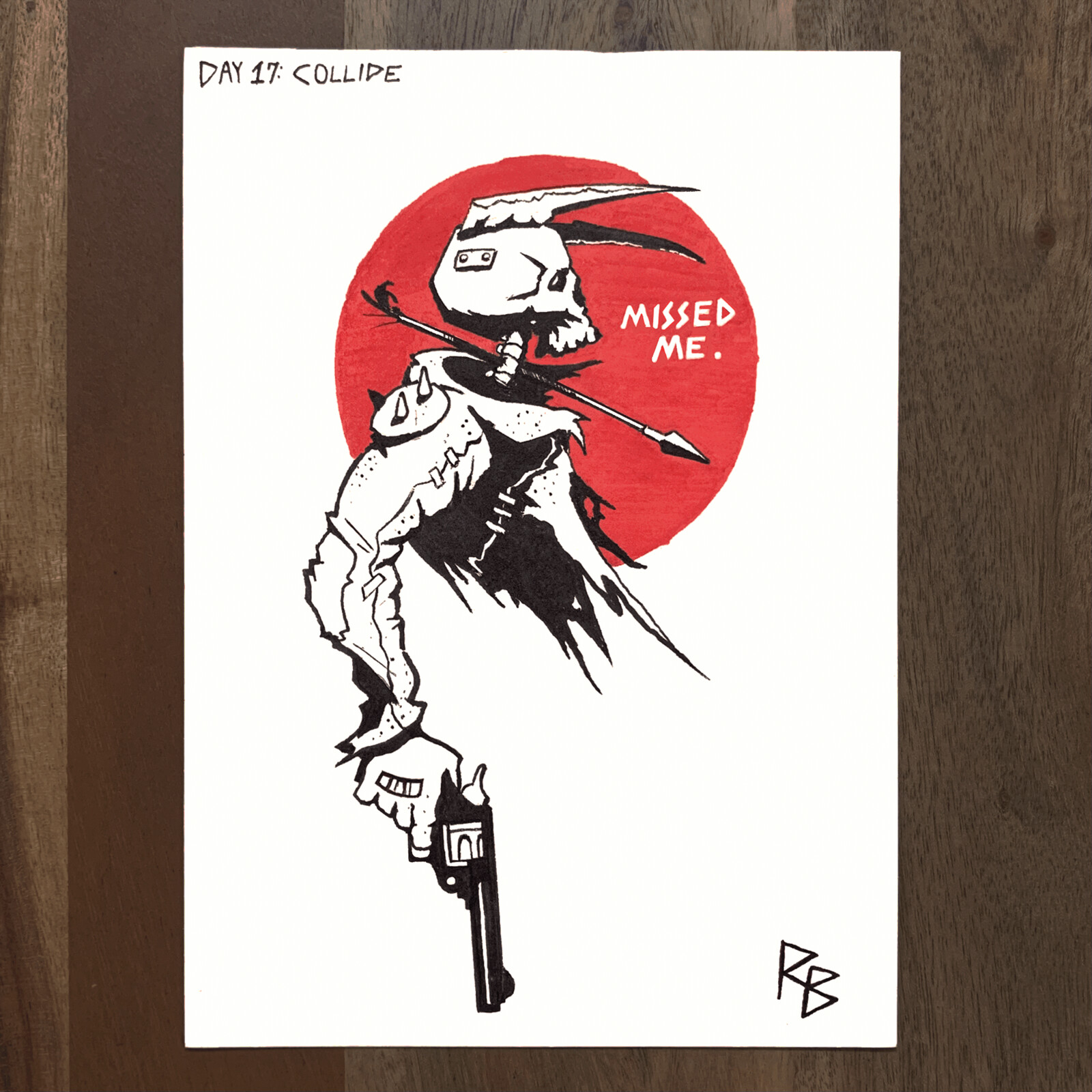 (Inktober Day 17: Collide)