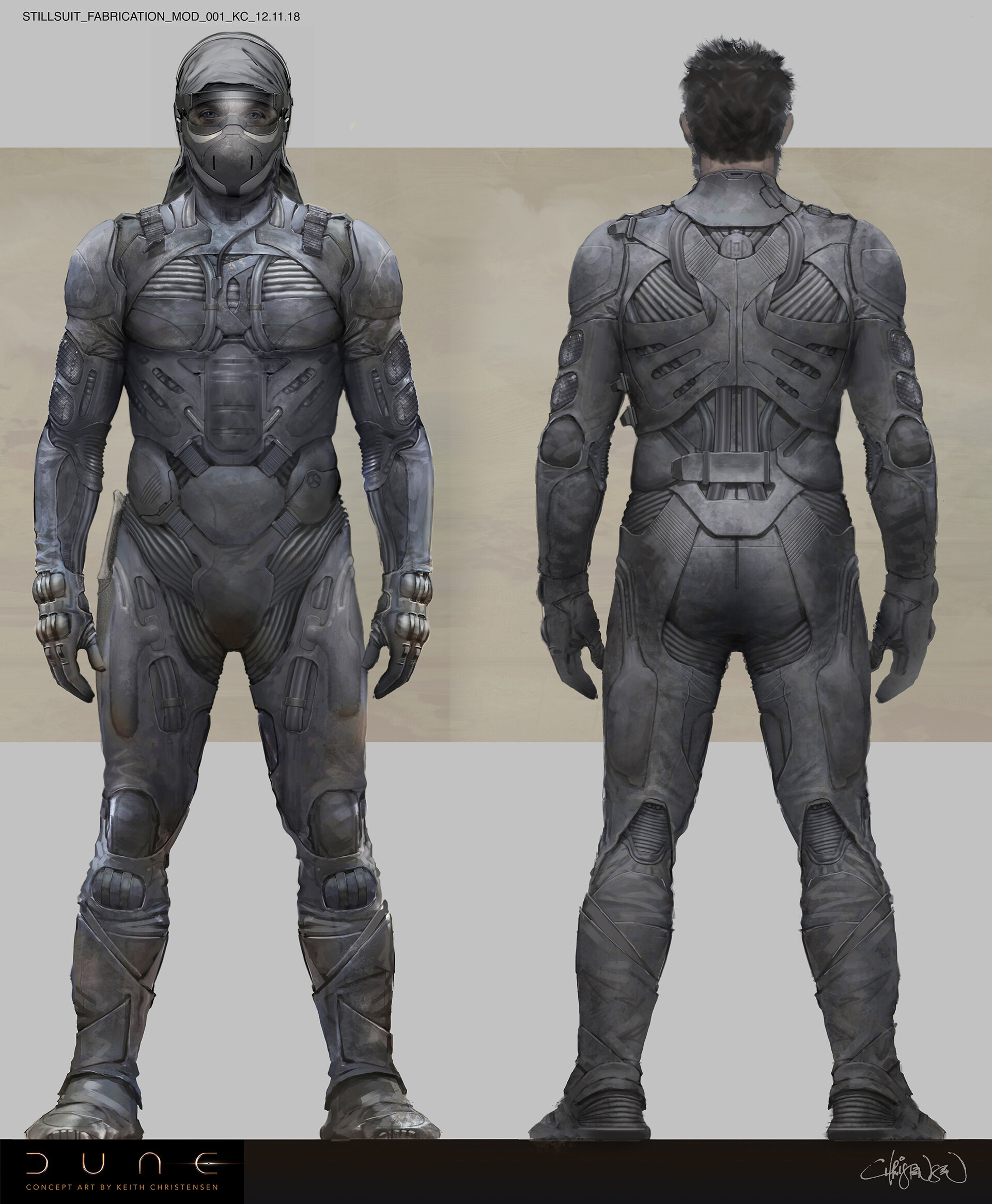 My STILL SUIT designs for DUNE.