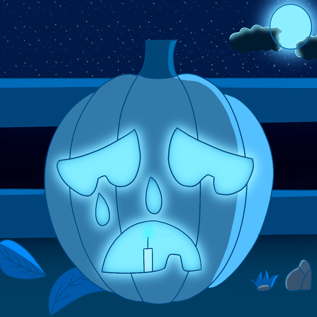 ArtStation Sad Pumpkin