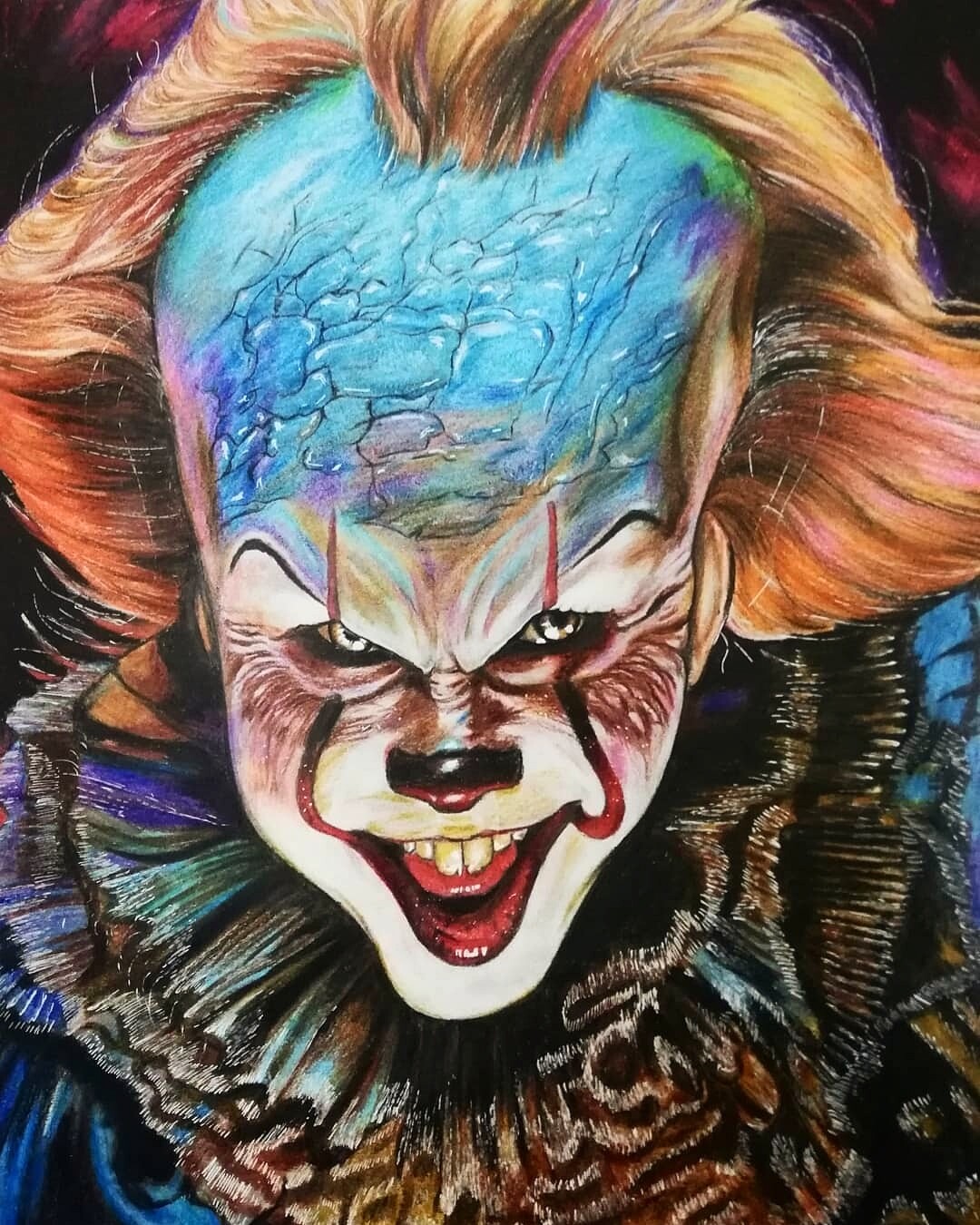 Pennywise IT Drawing  Scary drawings, Horror drawing, Color pencil art