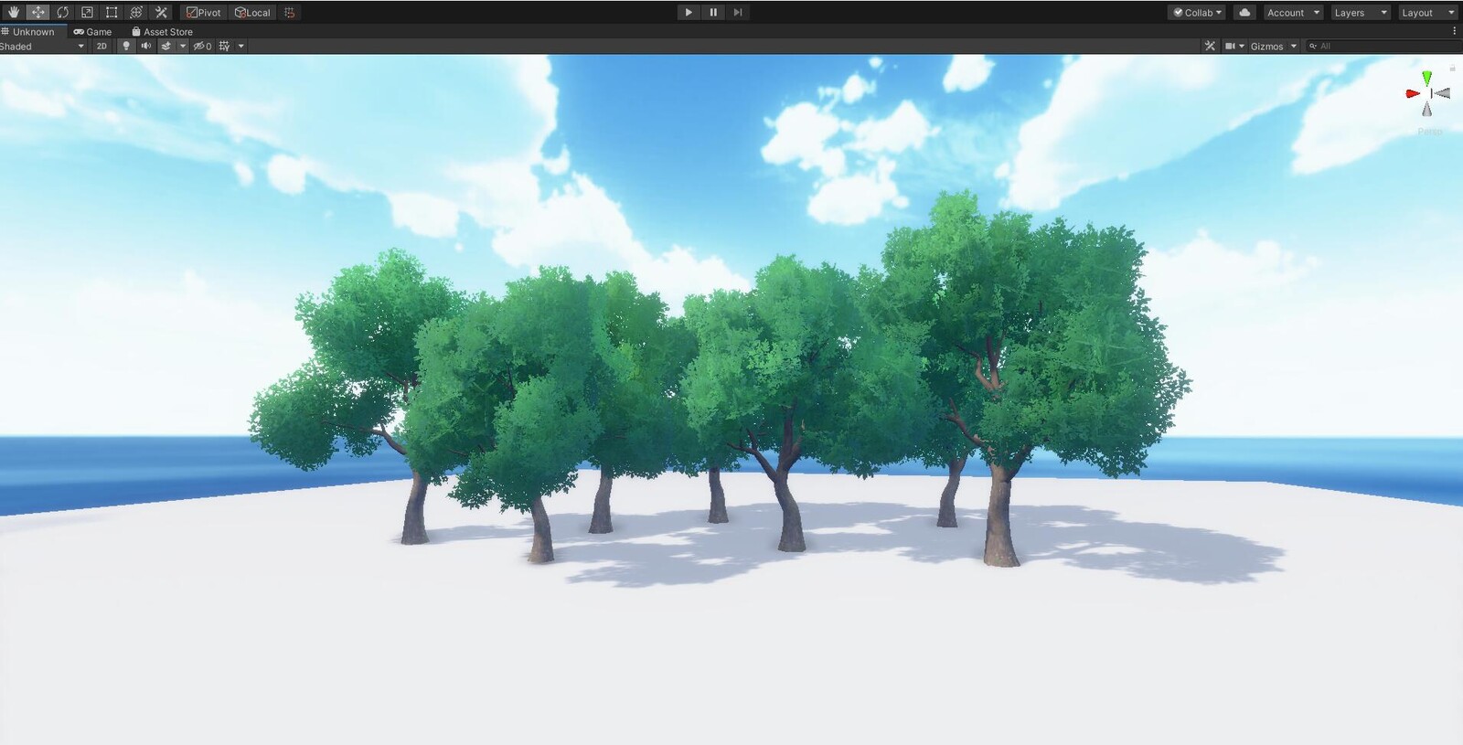 Unity中制作的树