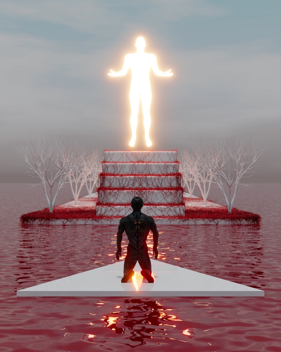 ArtStation - The glowing man