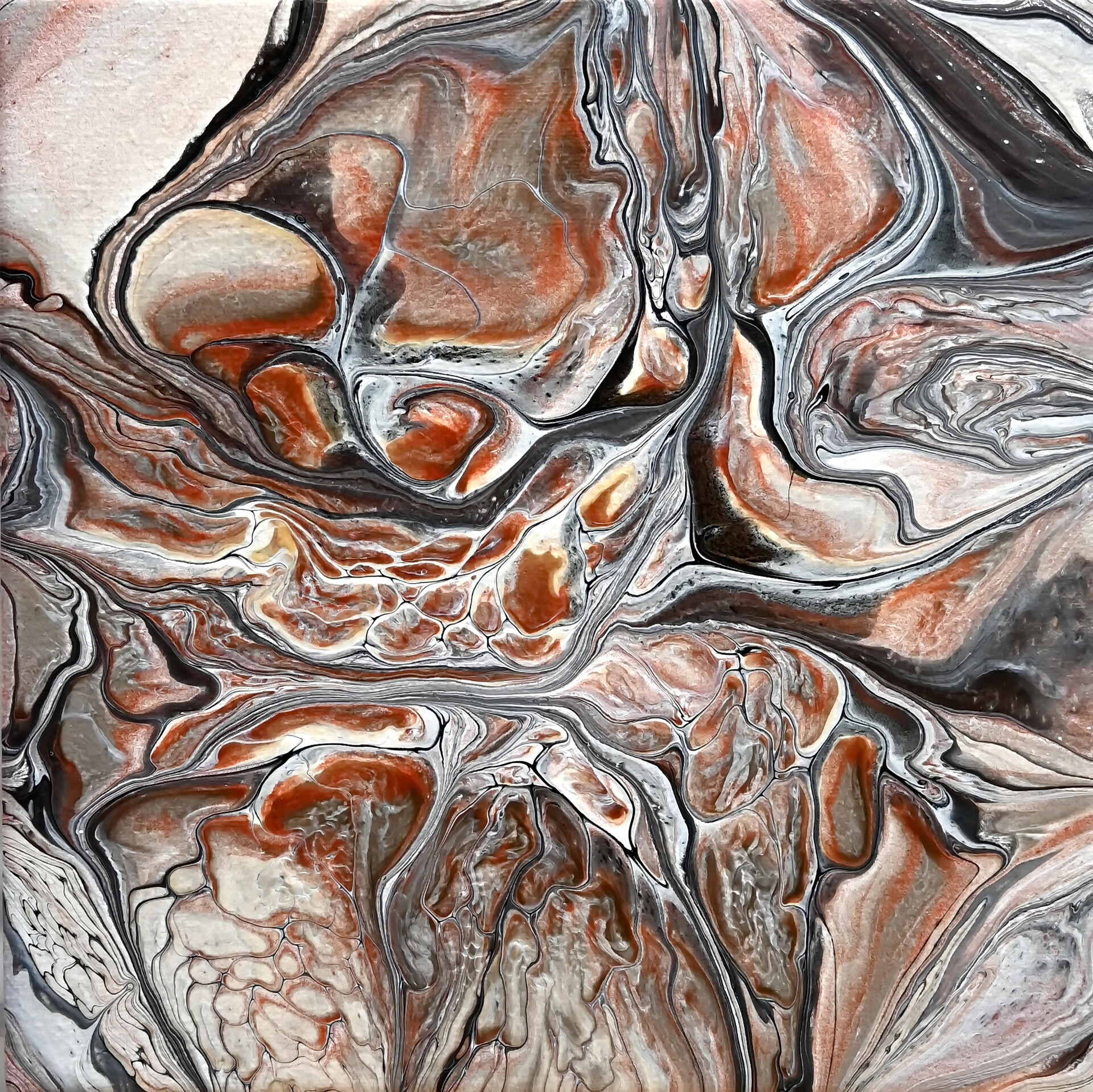 ArtStation Blooming with Metallic paints Gold, Bronze and Copper