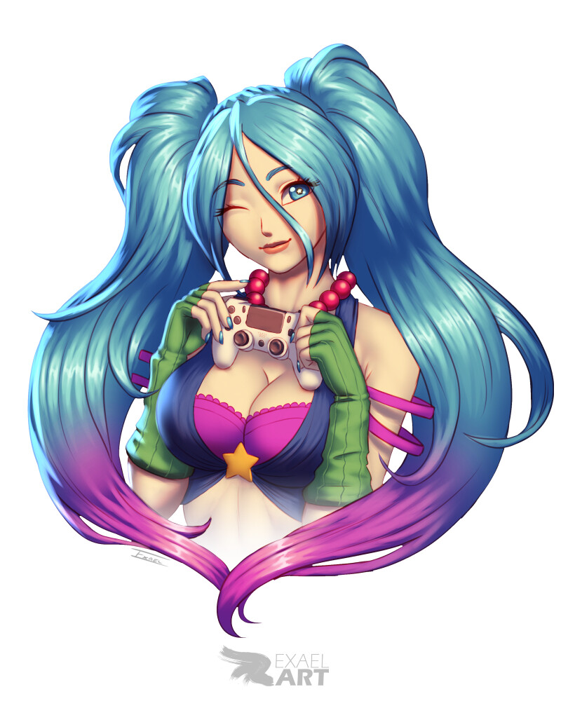 ArtStation - Arcade Sona, image size:810x1000