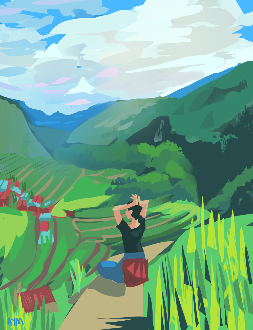 ArtStation - [banaue rice terraces]