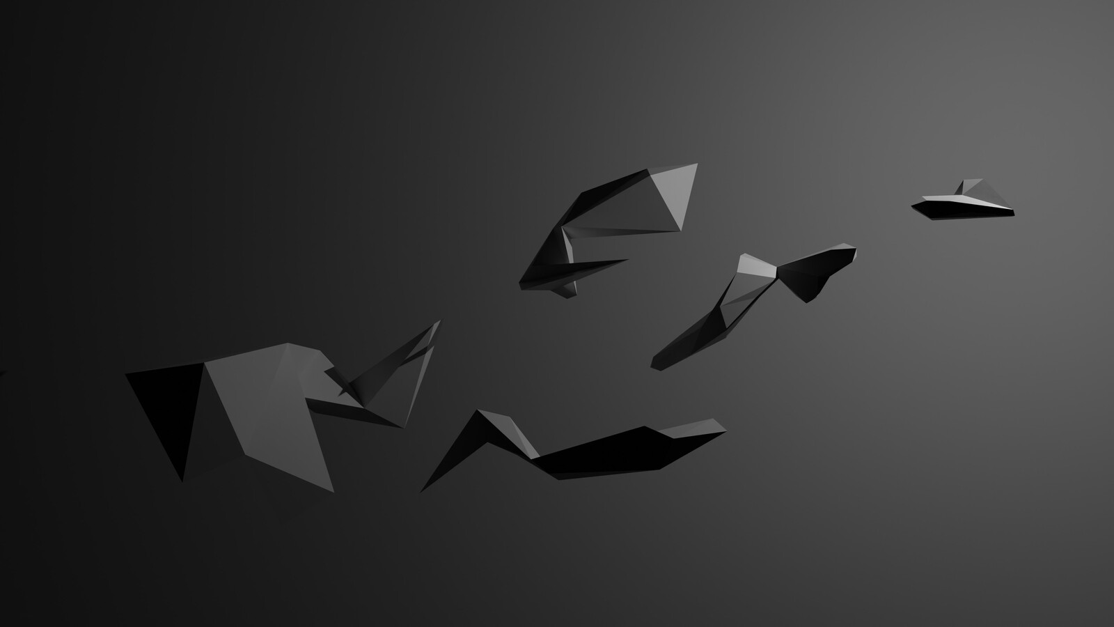 abstract sharp geometric objects.
