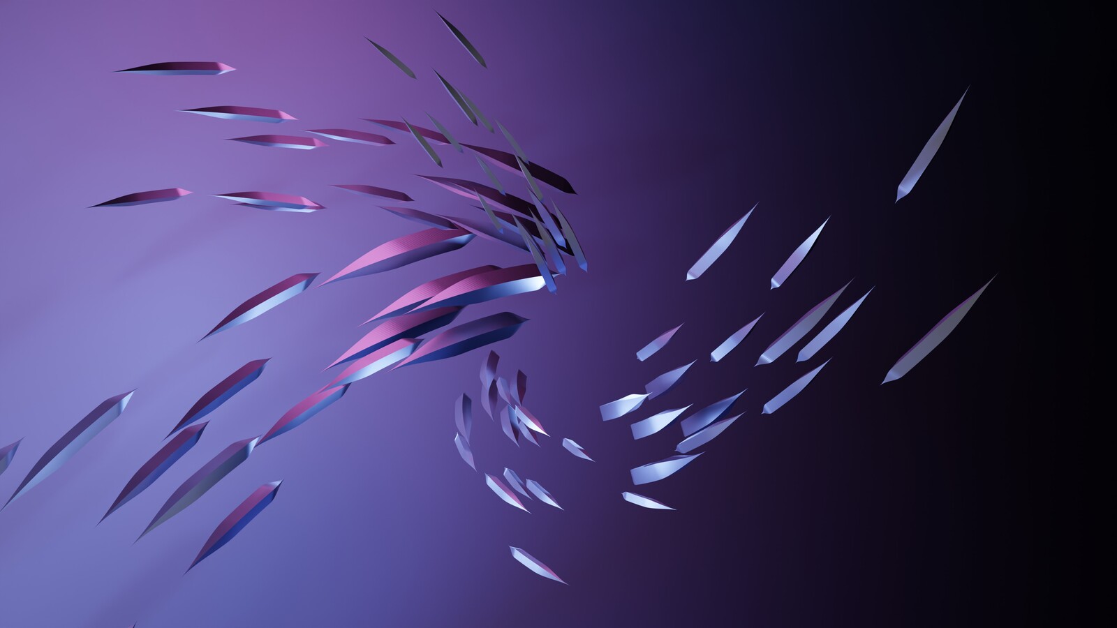 abstract sharp geometric objects.