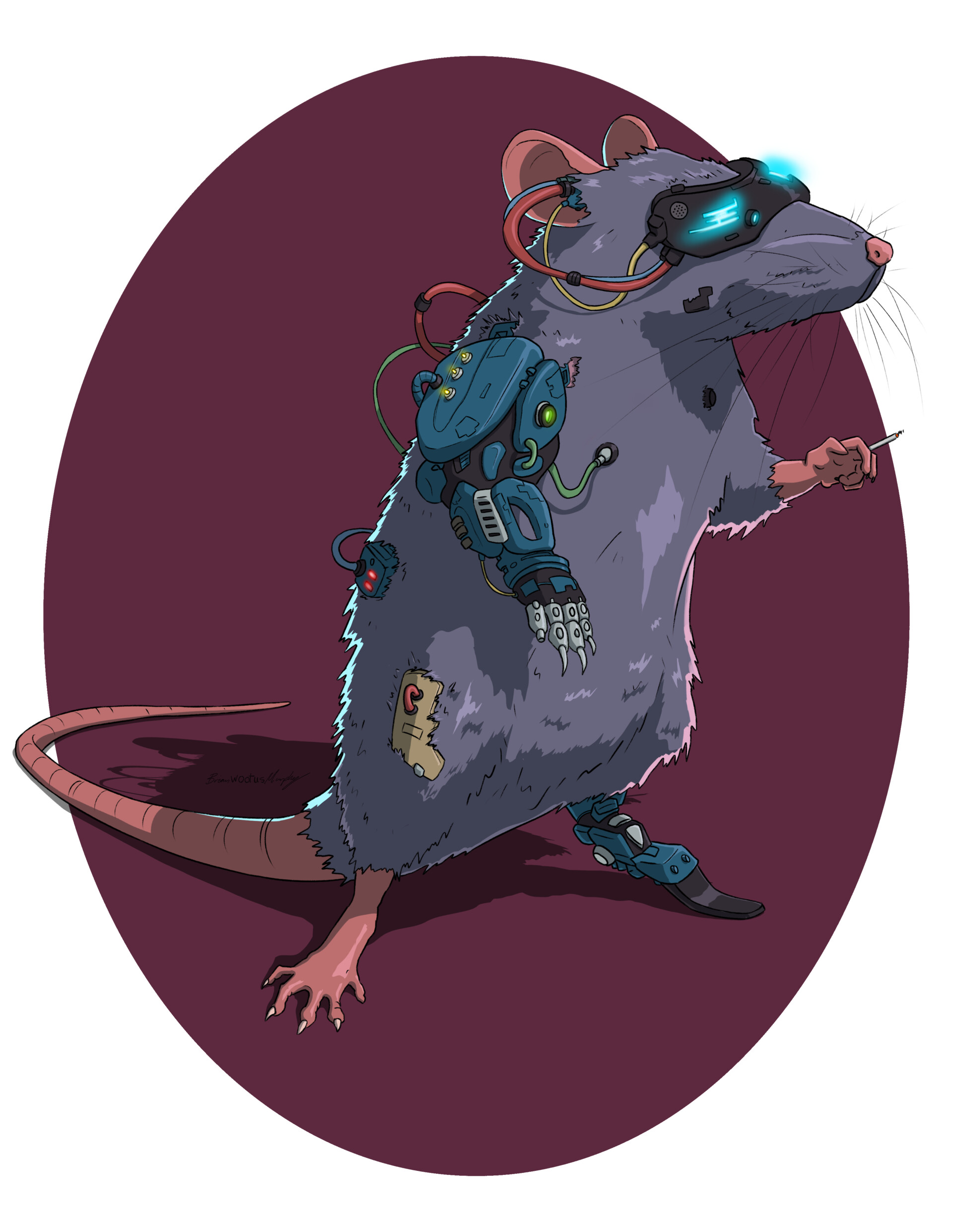 ArtStation - Cyberpunk Rat