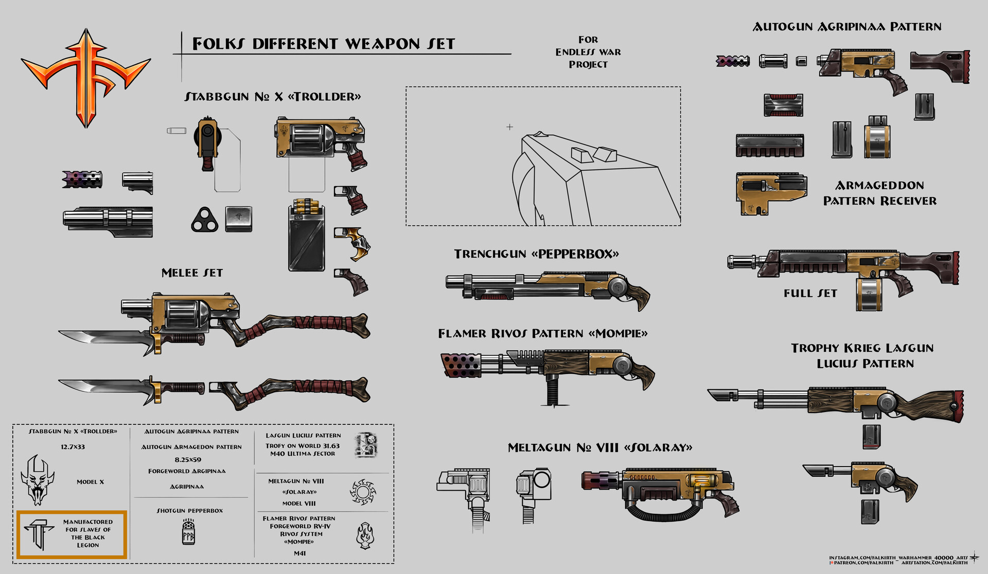 ArtStation FOLKS AND ELITE WEAPON SET ENDLESS WAR