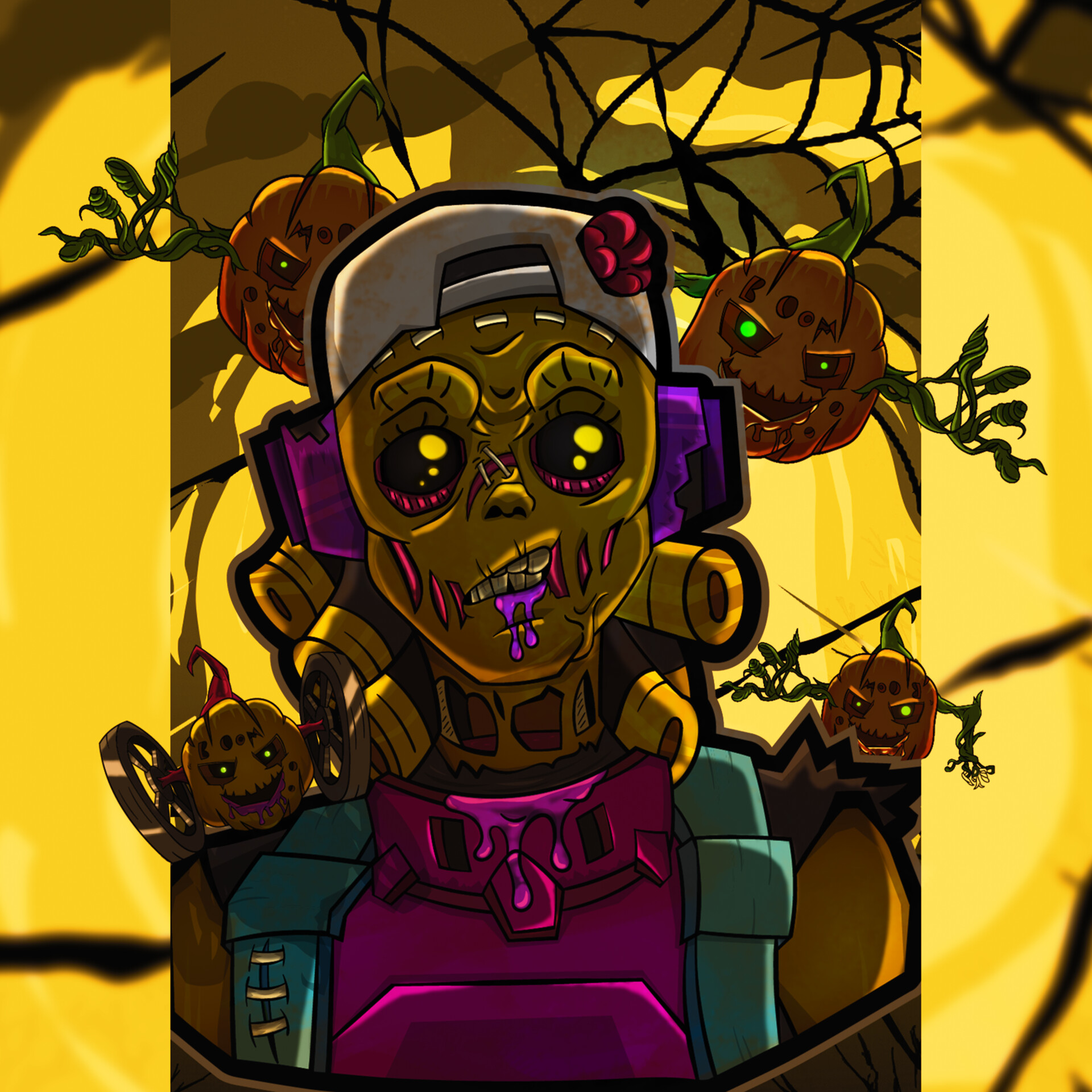 ArtStation Valorant Halloween illustration