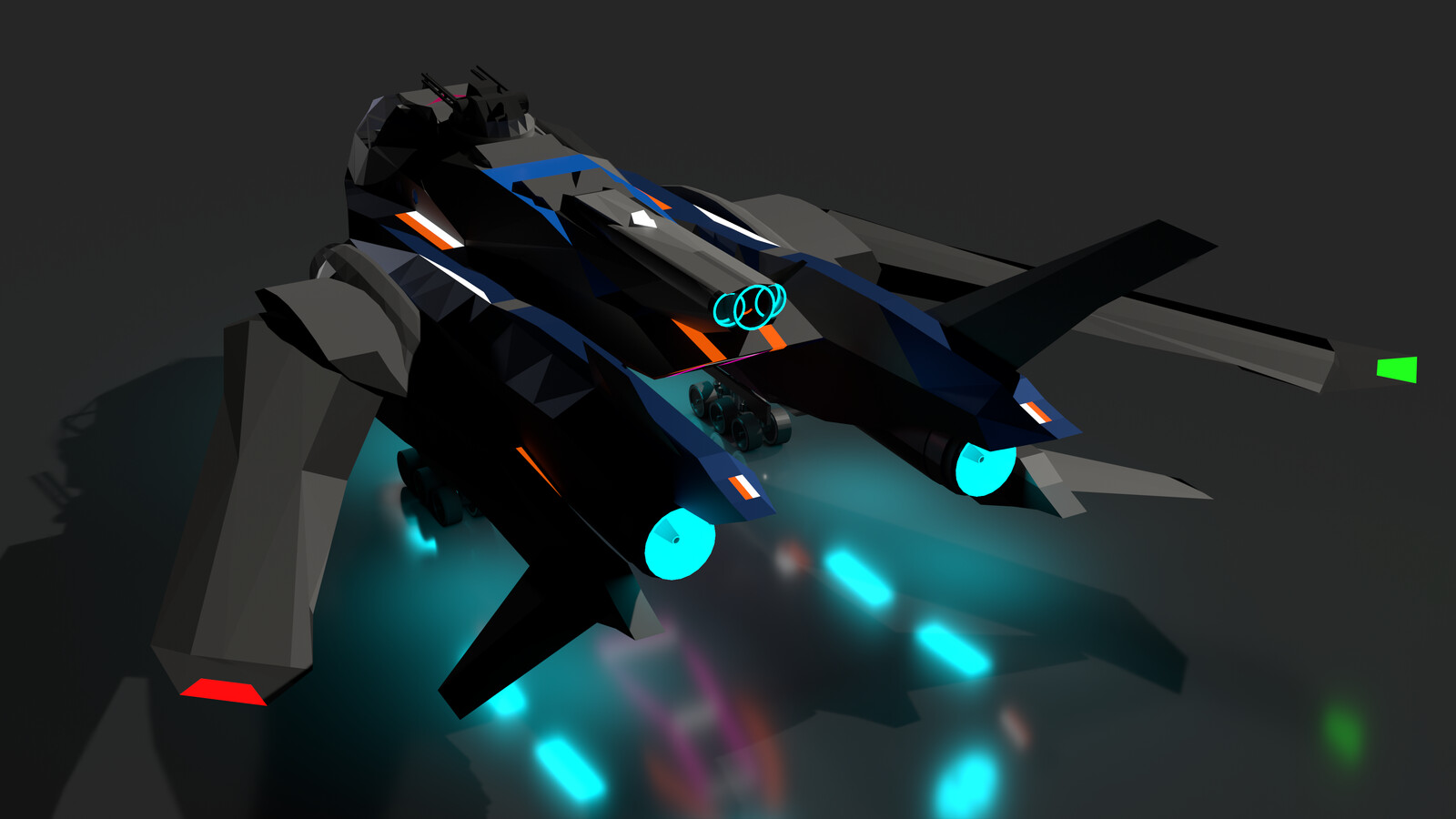 Flyby with Wings Swept