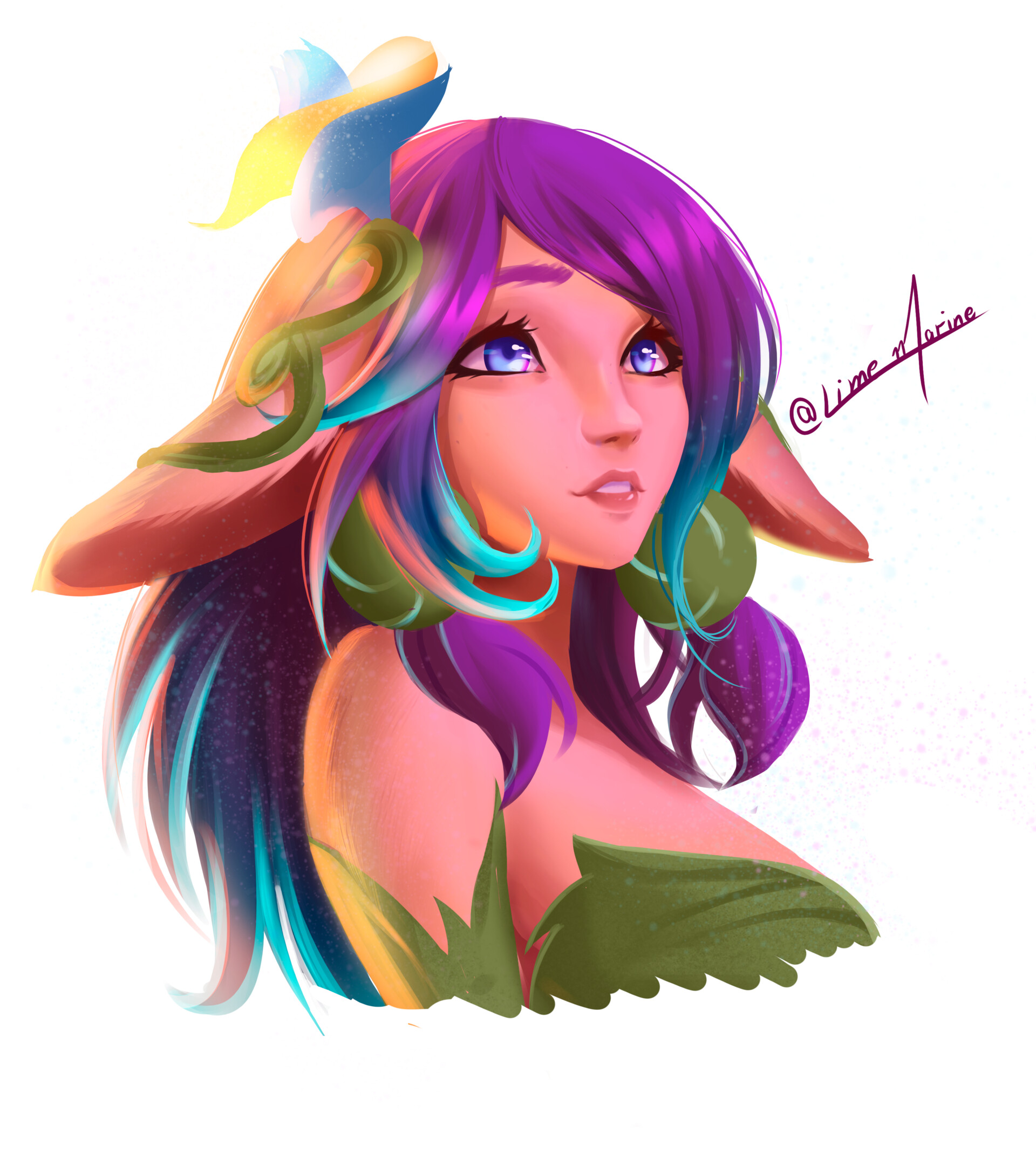 Quick fanart I did of Lillia from League of Legends.