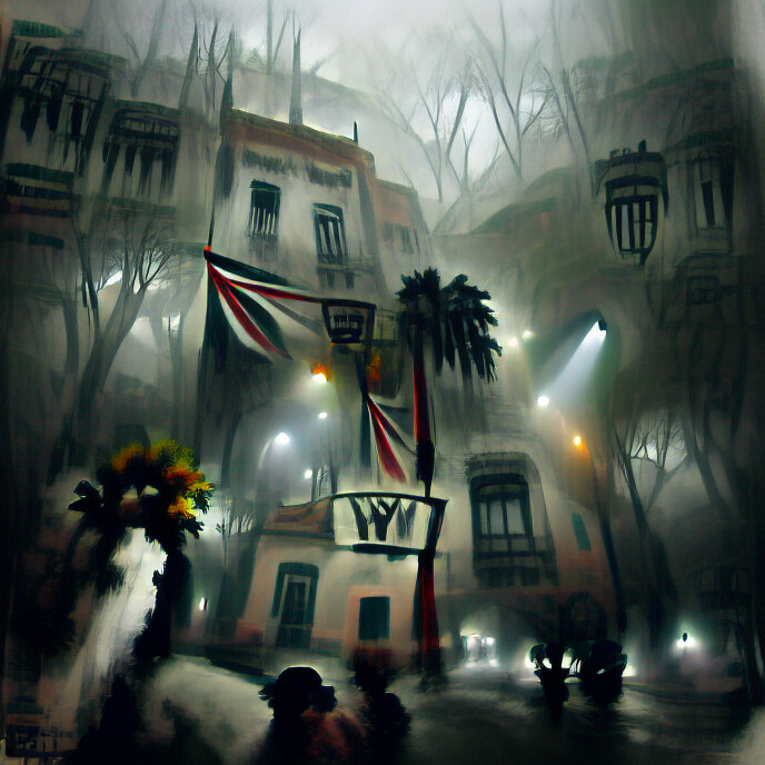 AI-Generated Art (VQGAN + CLIP) - Abandoned City
