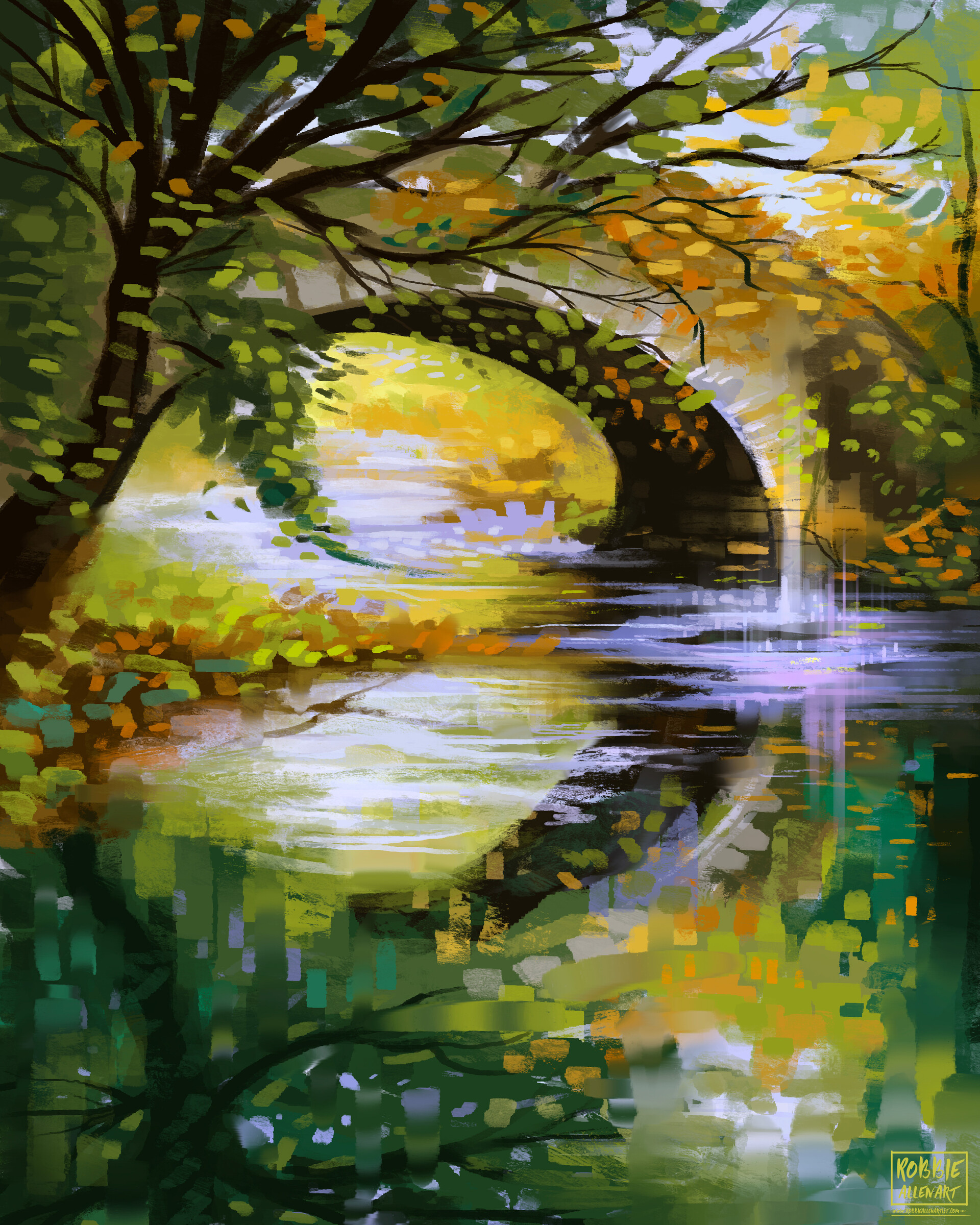 Robbie Allen - PleinAirpril 2021 - Digital Landscape Paintings Days 1-10