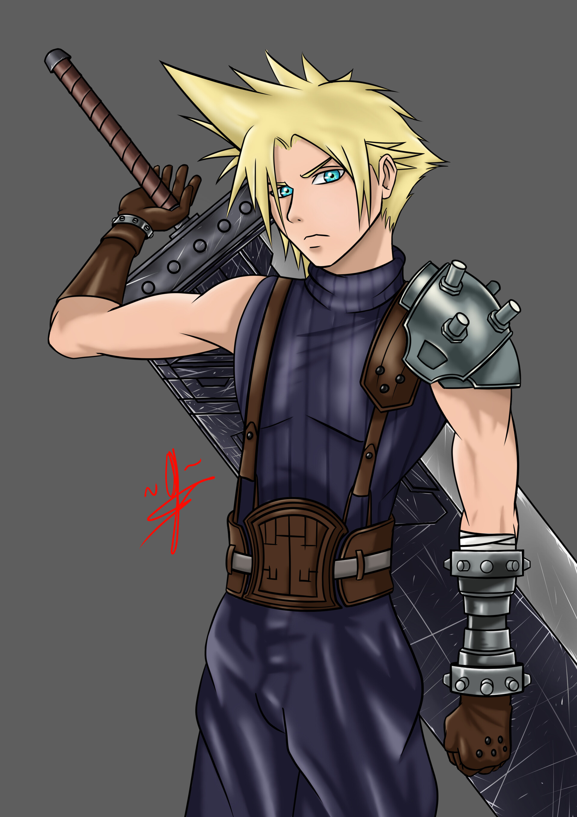 ArtStation - Final Fantasy 7 - Cloud Strife