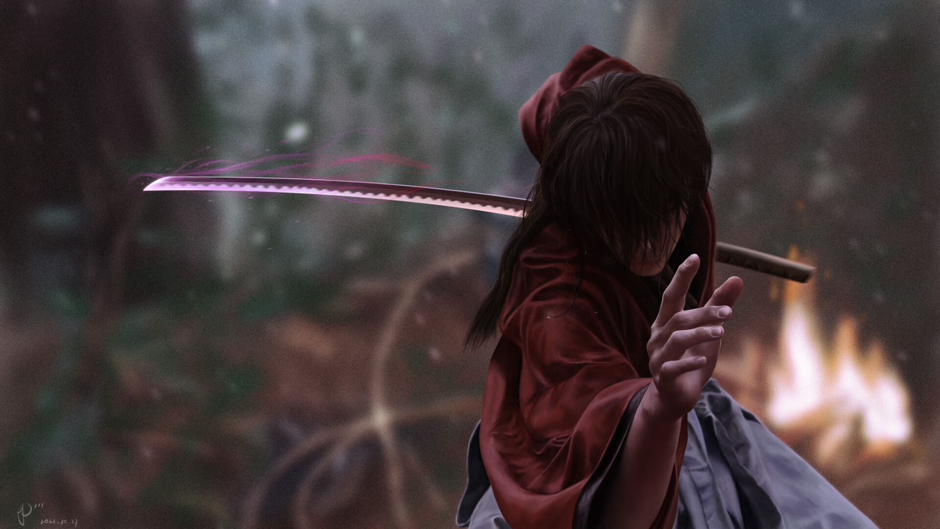 Artstation Rurouni Kenshin Himura Kenshin 