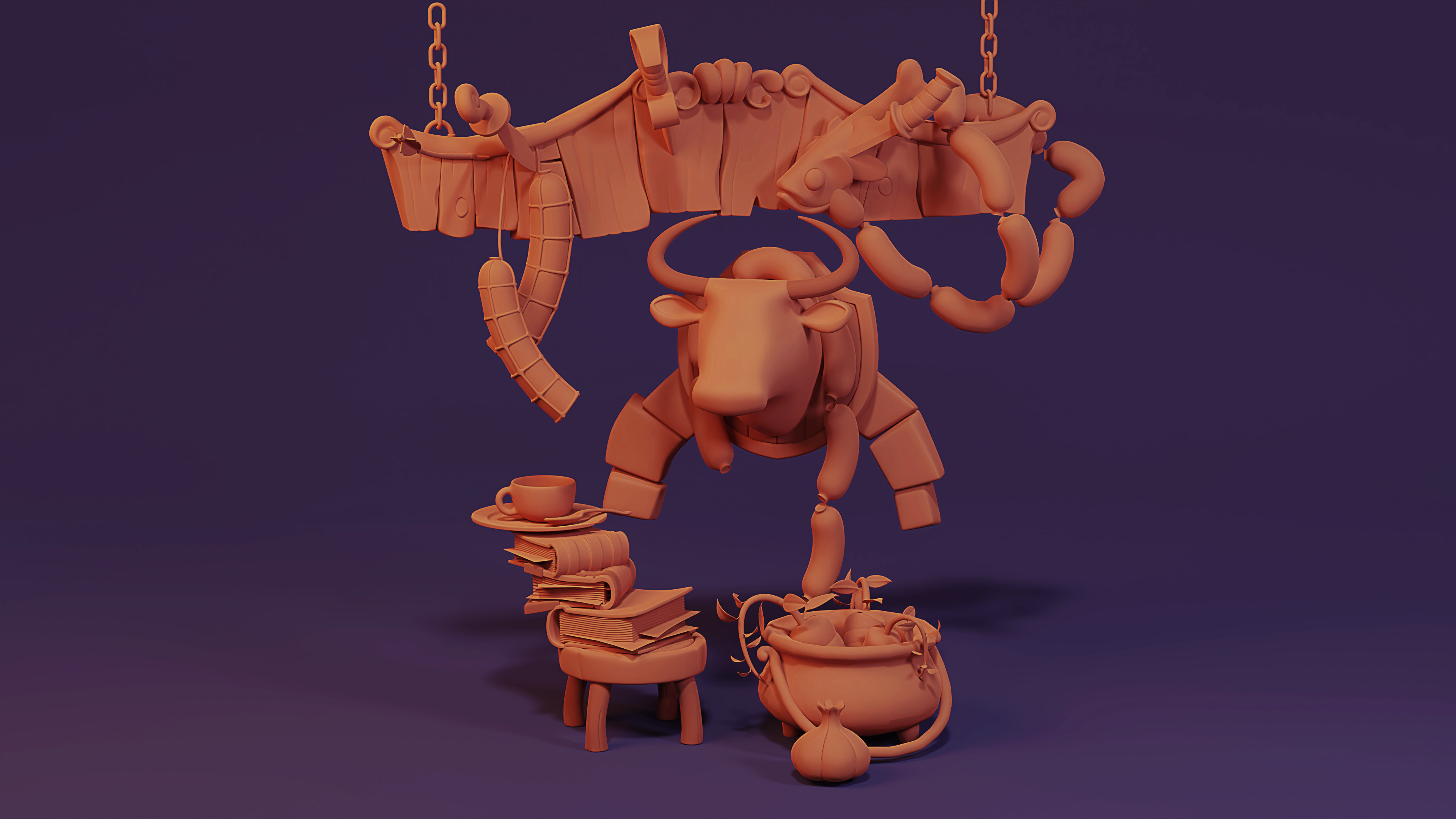 Still life set 2 Render