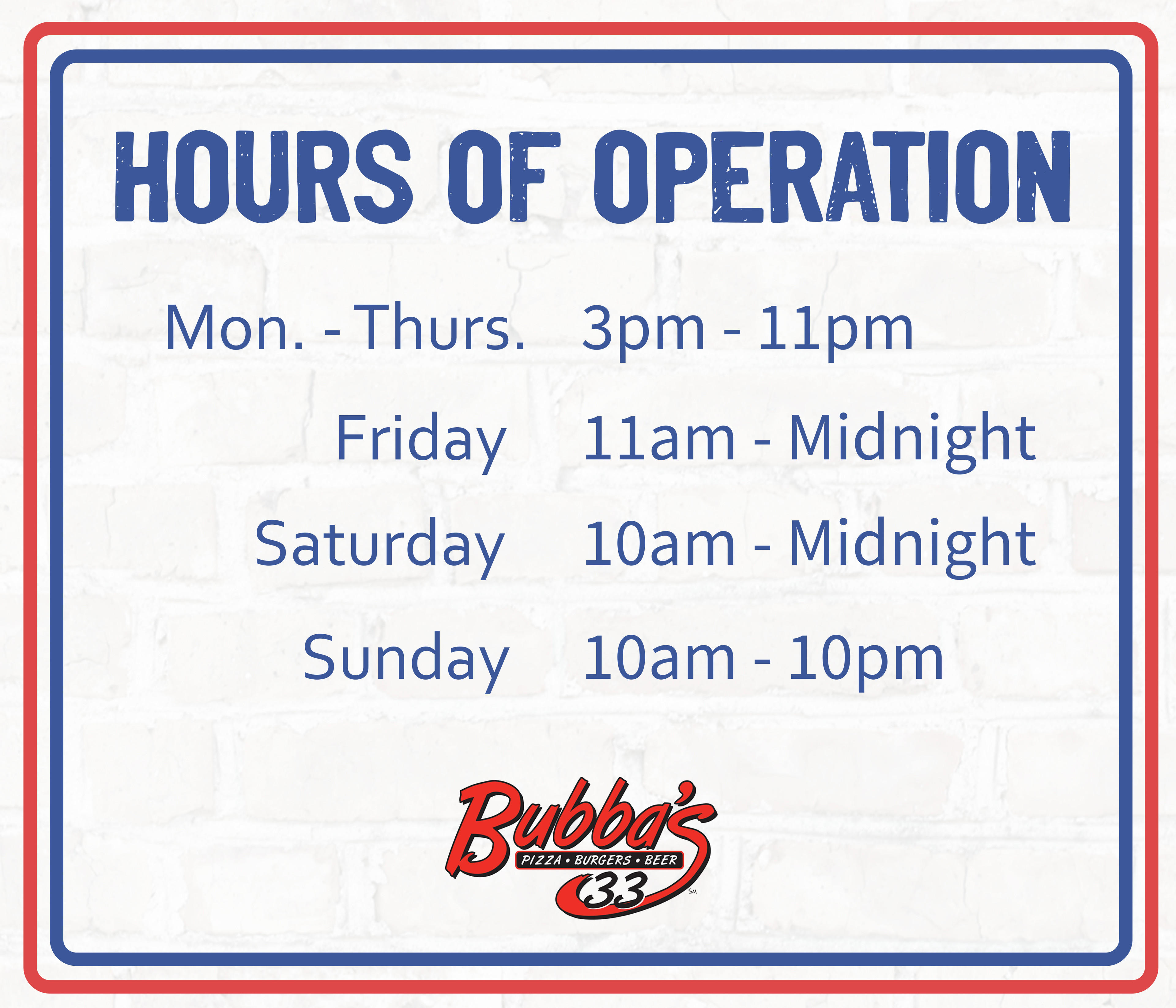 Vector Recreation of Bubbas Sign