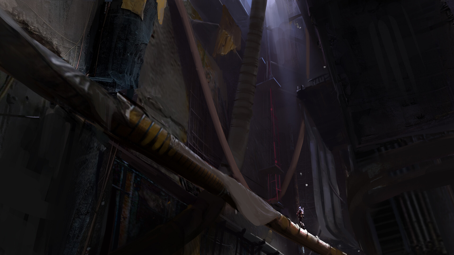ArtStation - underground sci-fi environment design.