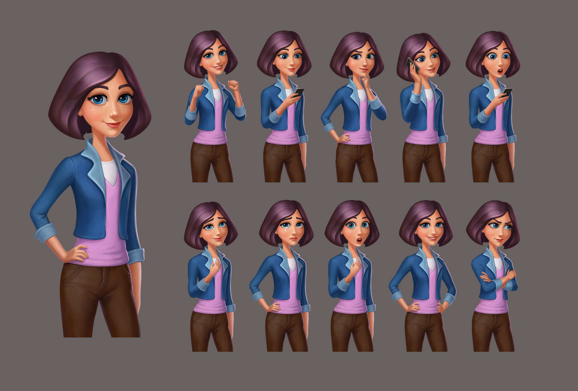 ArtStation - making a concept and rendering of main character Mary for ...