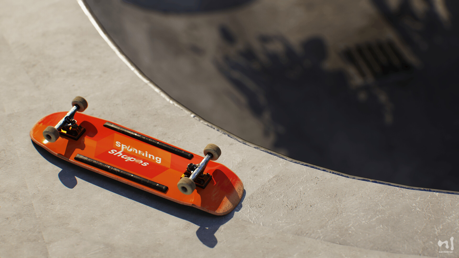 ArtStation Skateboard Spinning Shapes