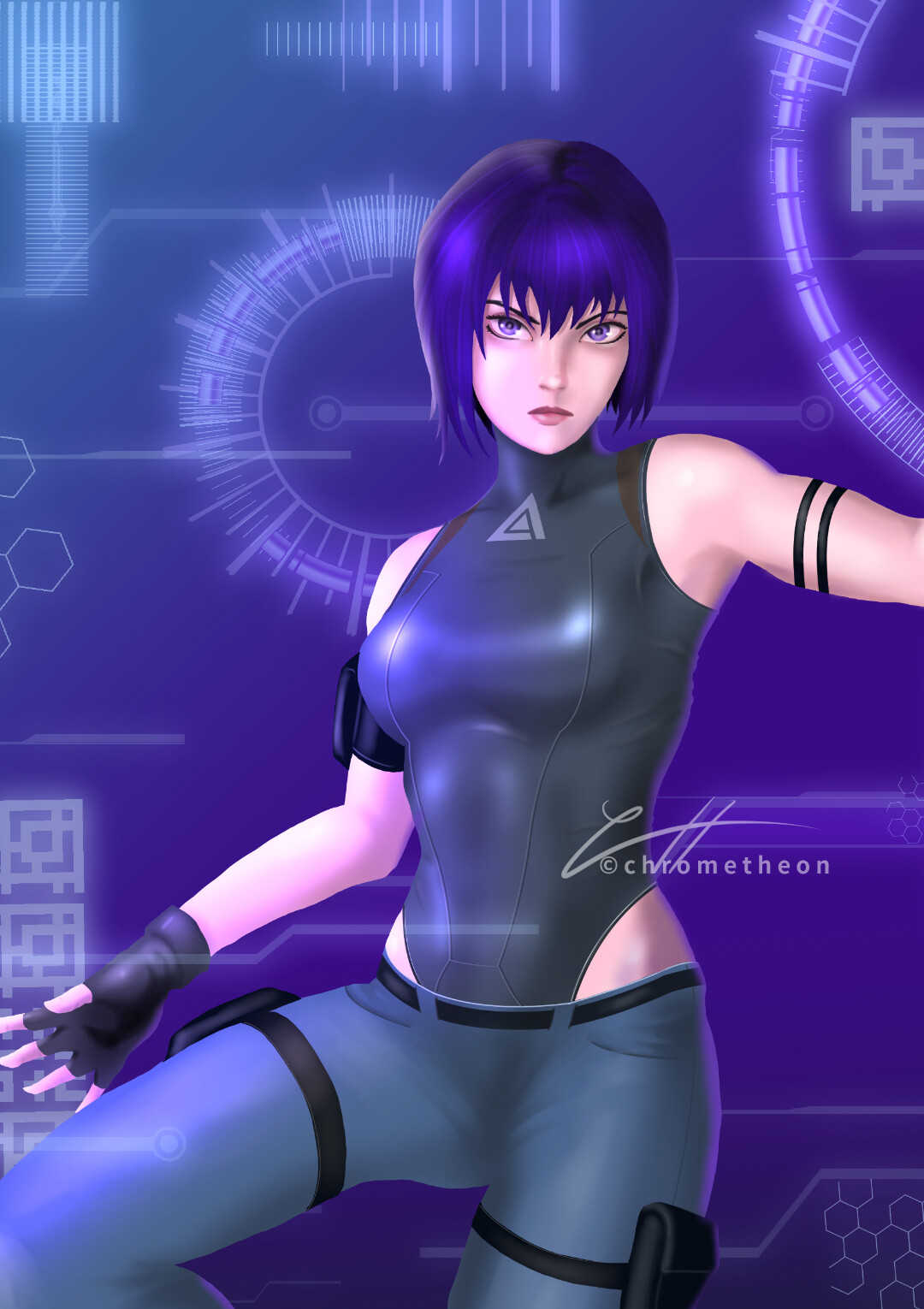 ArtStation Motoko Kusanagi from Ghost In The Shell SAC_2045