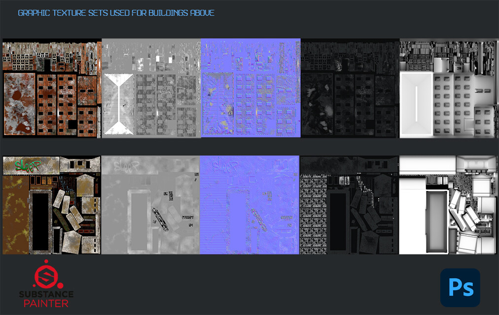 Polina Rurievna - 3ds buildings between industrial complex and tunnel ...