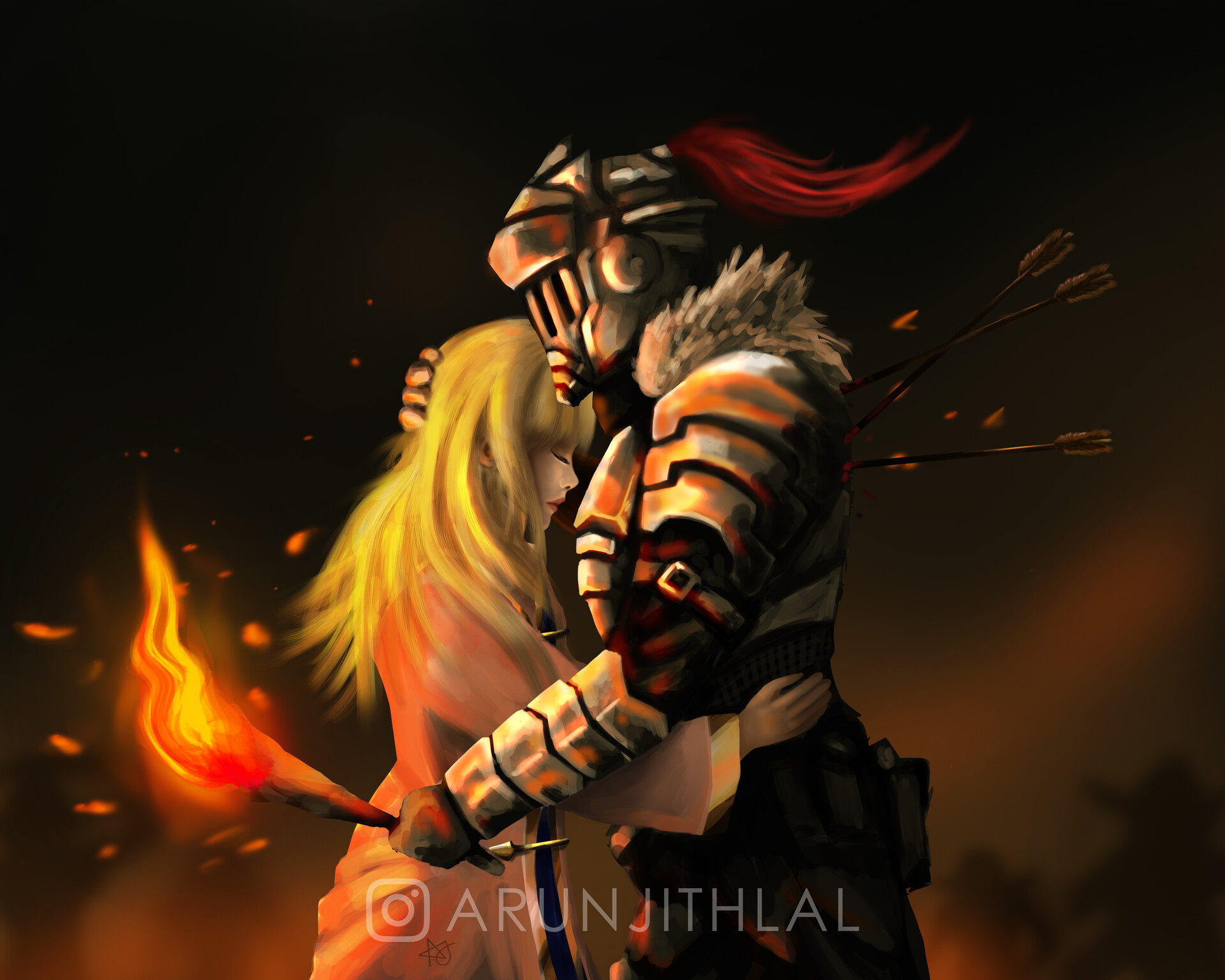 ArtStation Goblin Slayer and The Priestess