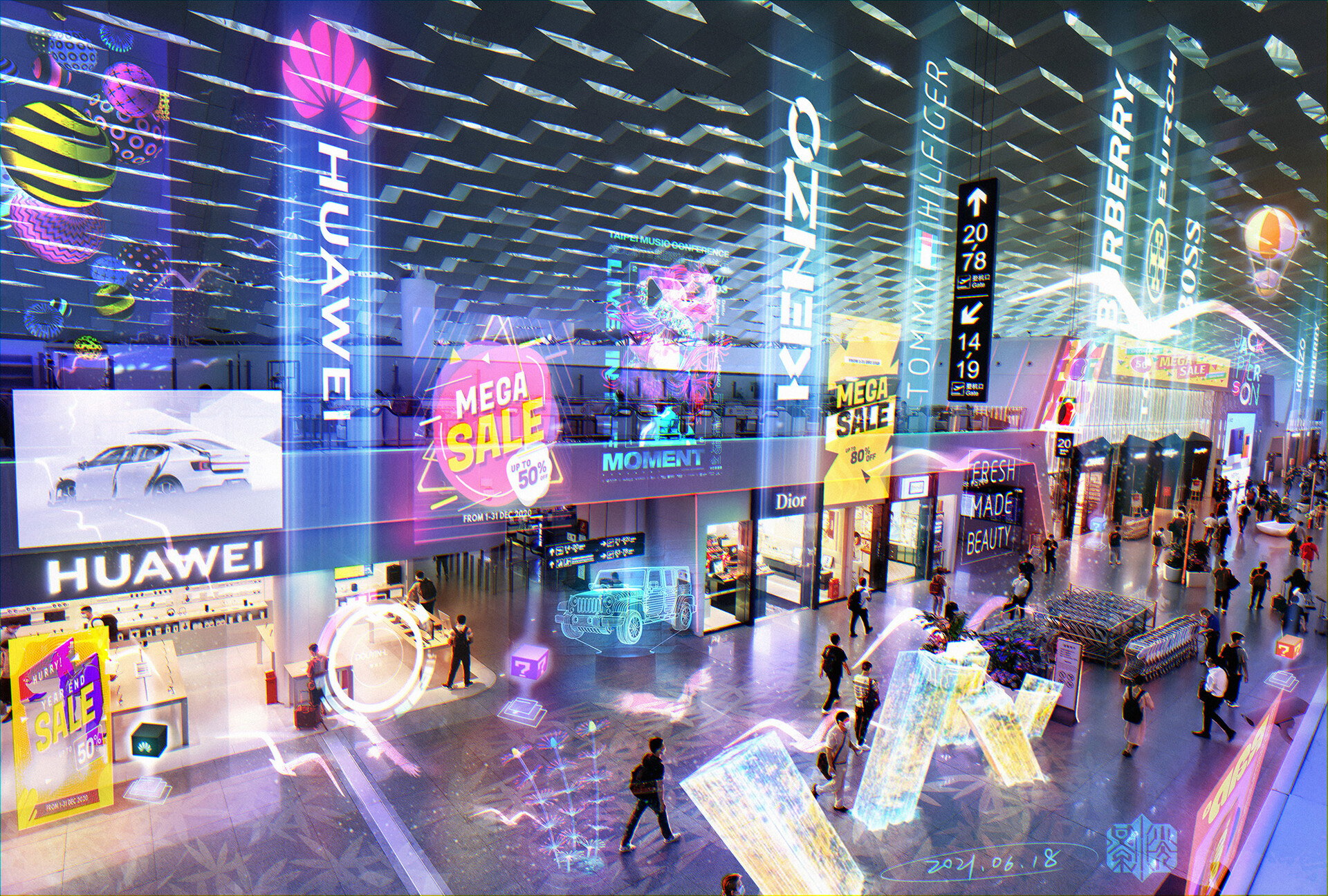 ArtStation Commercial Space Augmented Reality Design 02