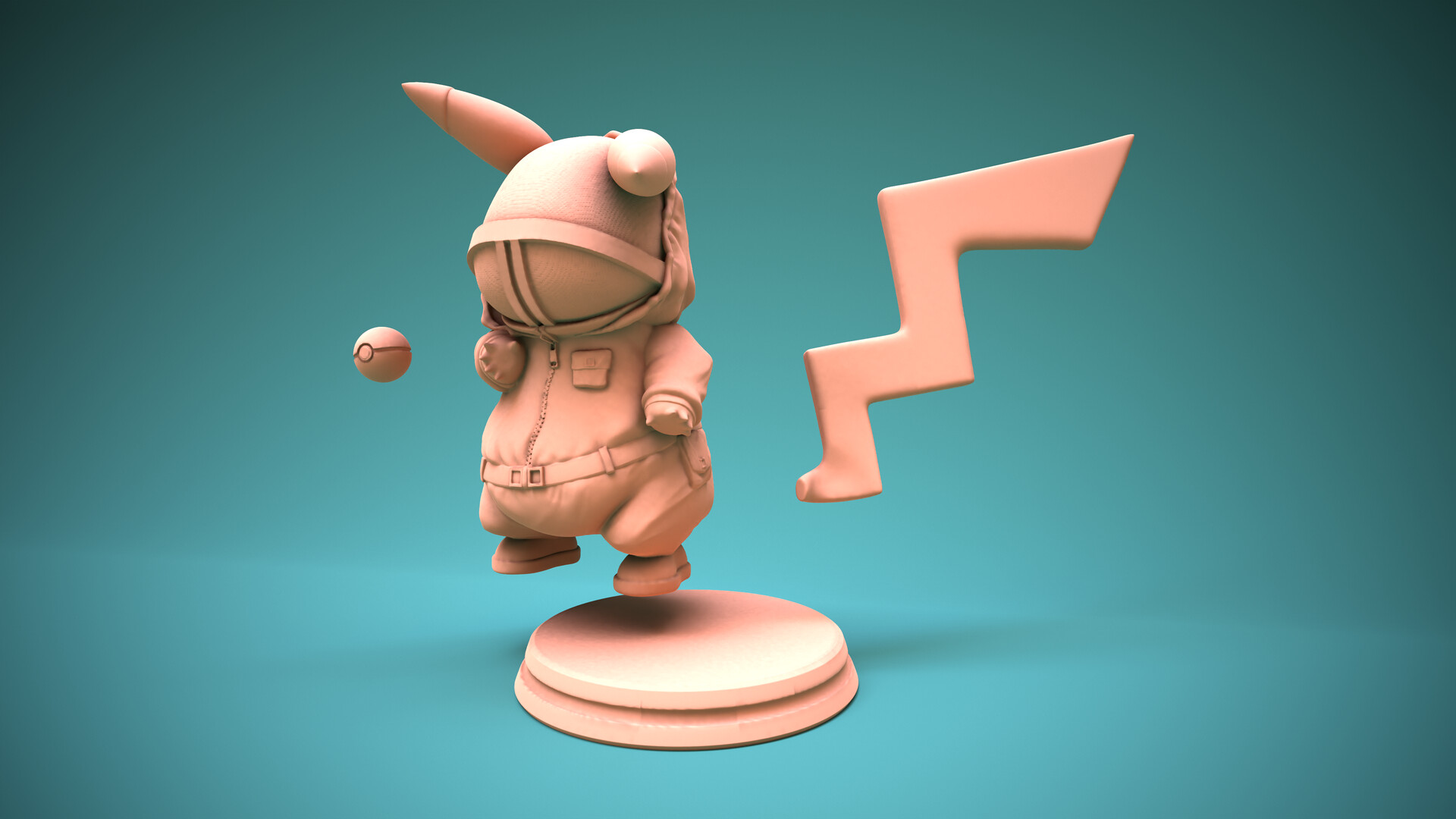 Free STL file Squid Game Pikachu Pokemon 🦑・3D printable object to  download・Cults