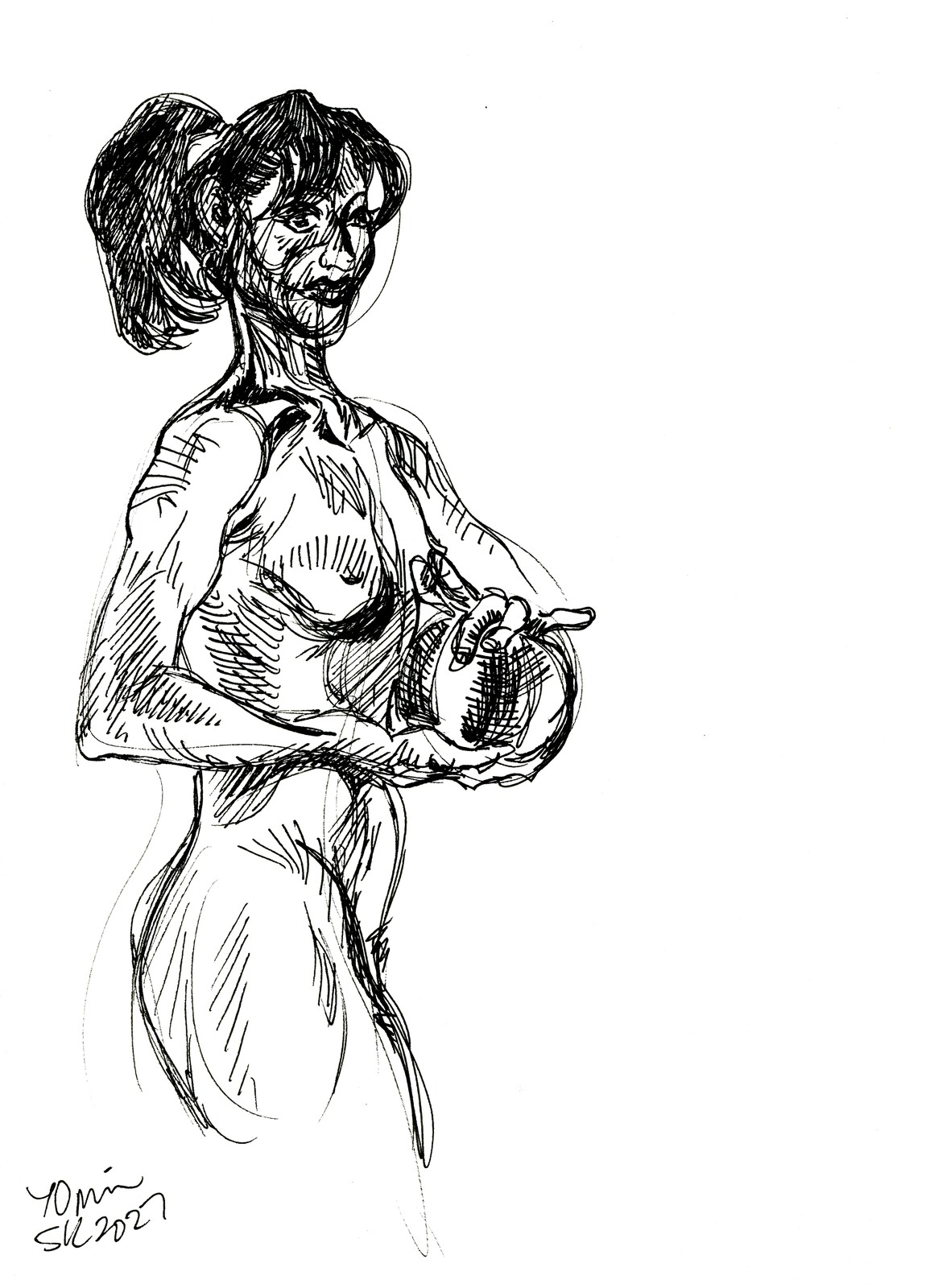 Unipin on paper from the Halloween session.