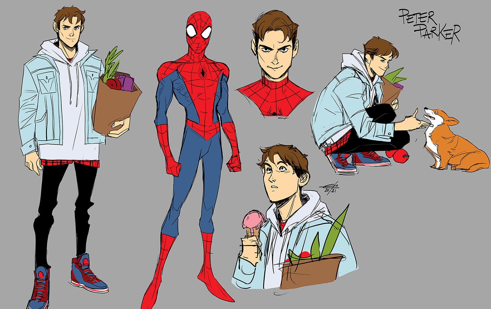 ArtStation - Peter Parker - Spider-Man Character Design