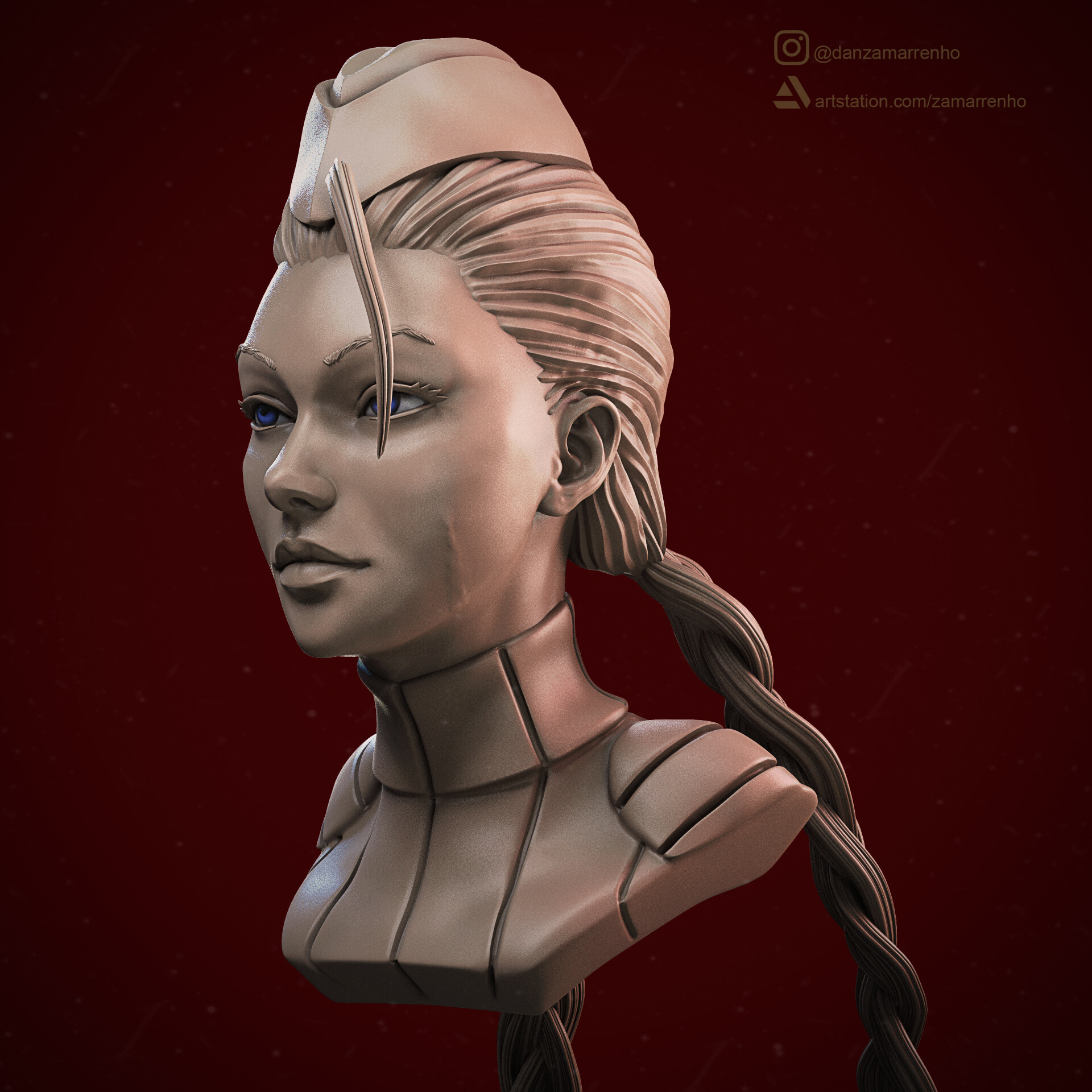 ArtStation - Cammy Bust (Street Fighter)