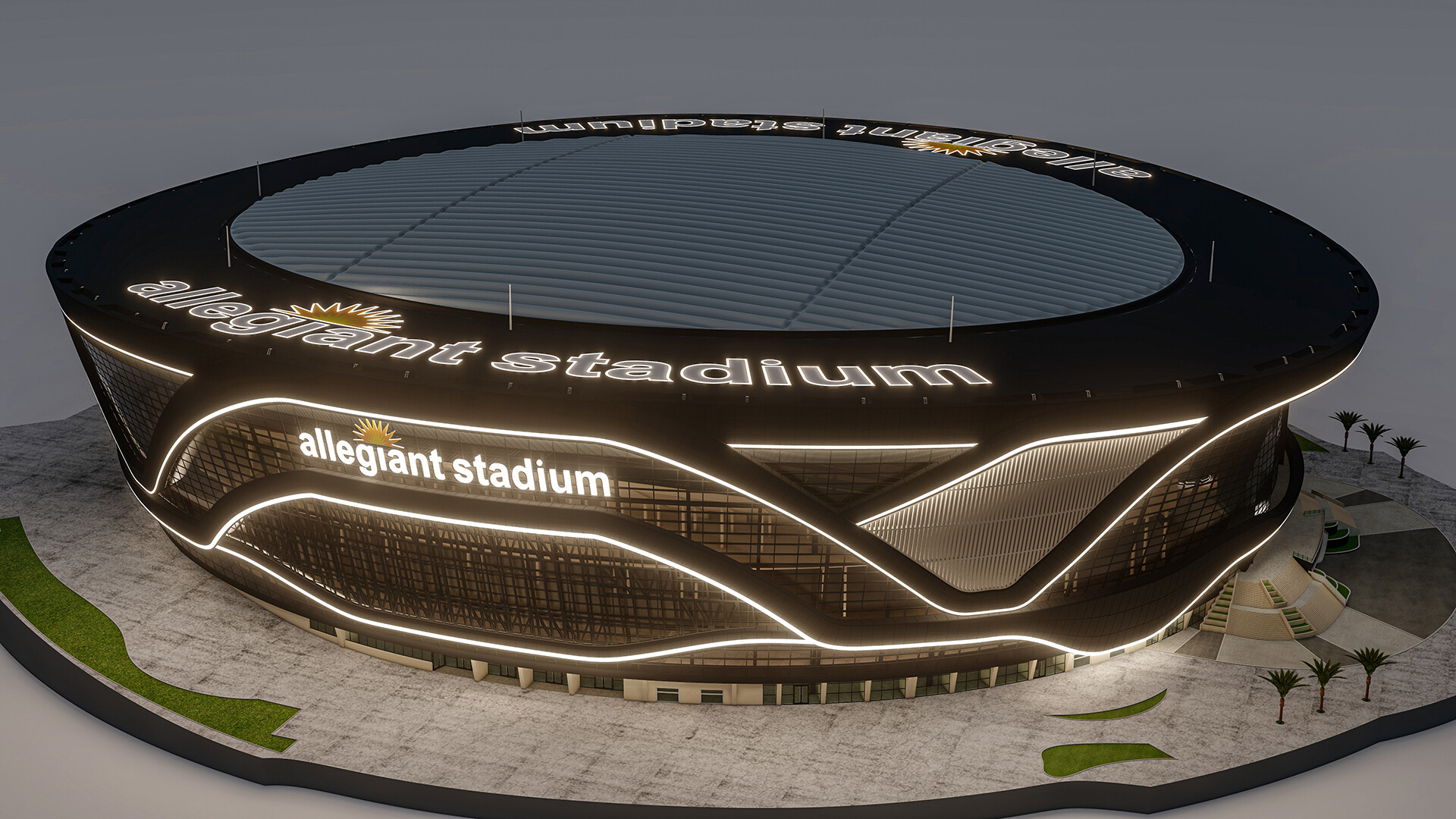 Allegiant Stadium - Las Vegas Raiders USA 3D model – Genius&Gerry