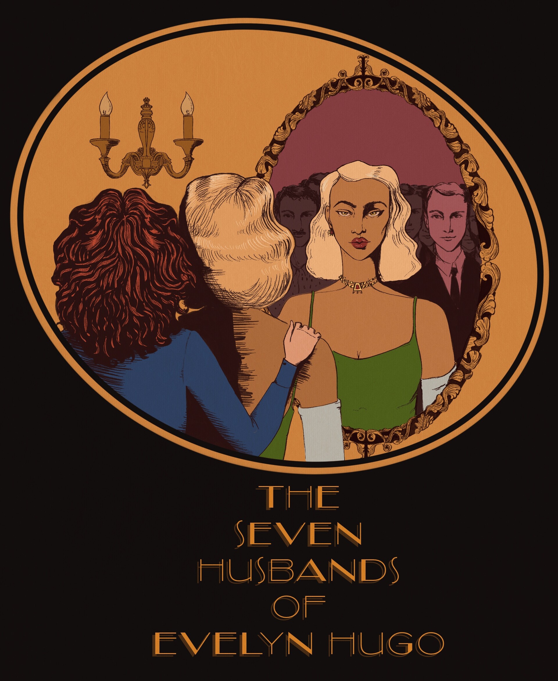 ArtStation - 'The Seven Husbands of Evelyn Hugo' fanart cover
