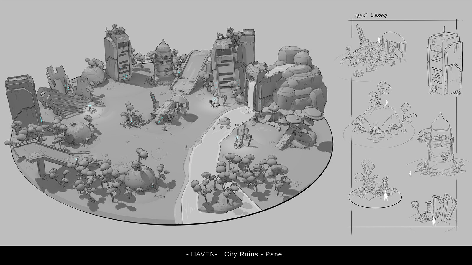 A the beginning the game world was made up of small environments to explore