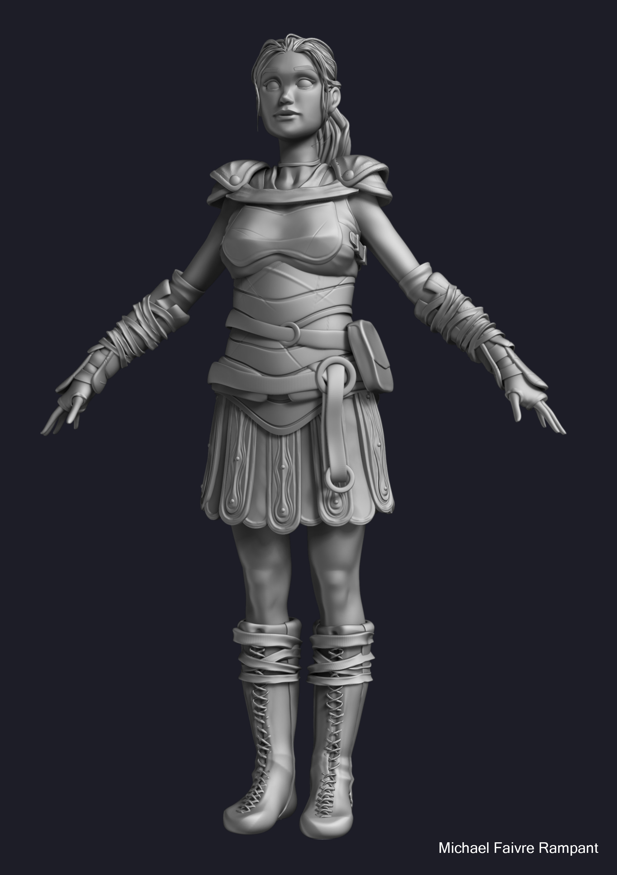 Sculpt front view