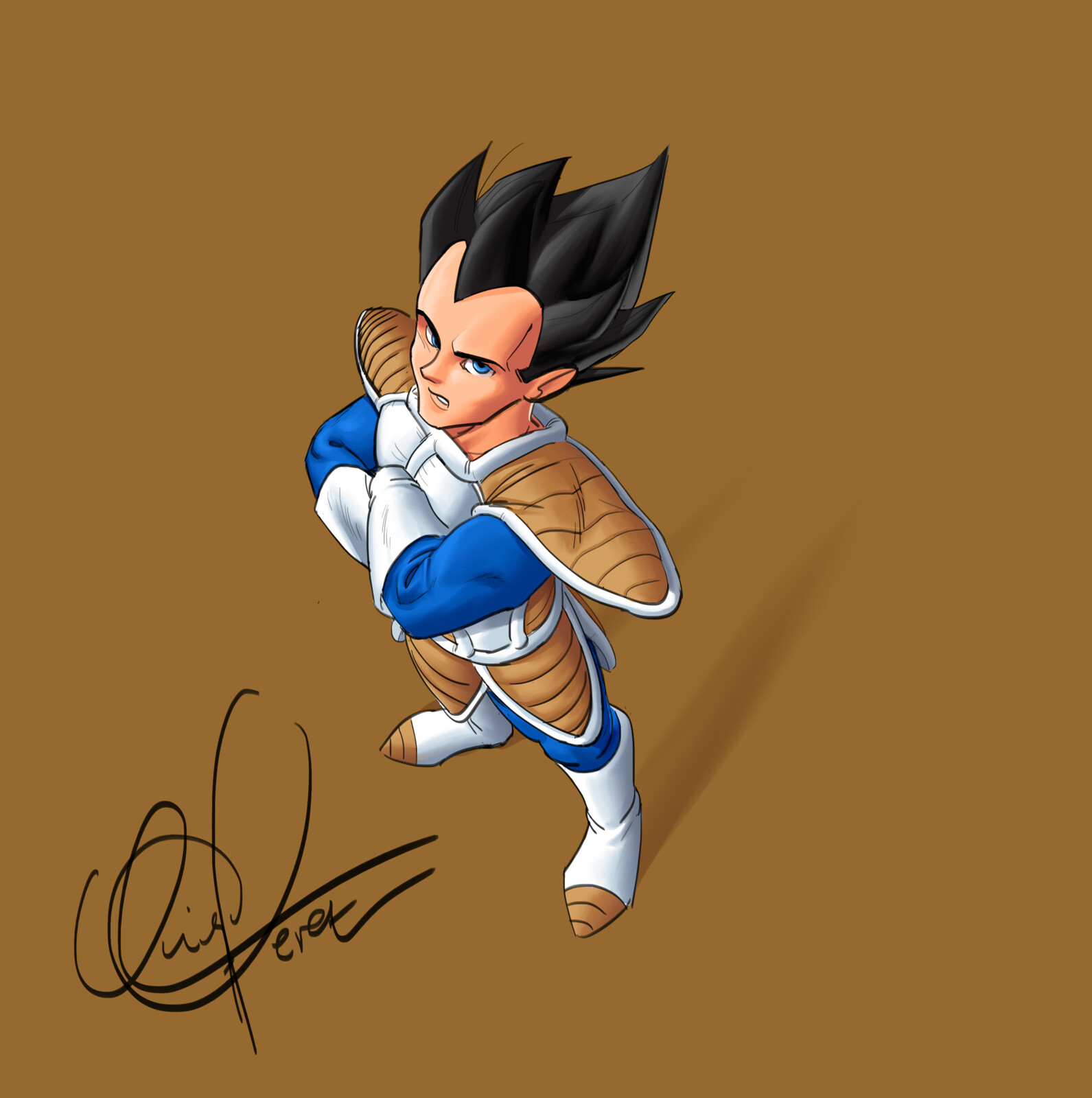 Quick Vegeta from Dragon Ball piece for the #JuneToon 2020 challenge