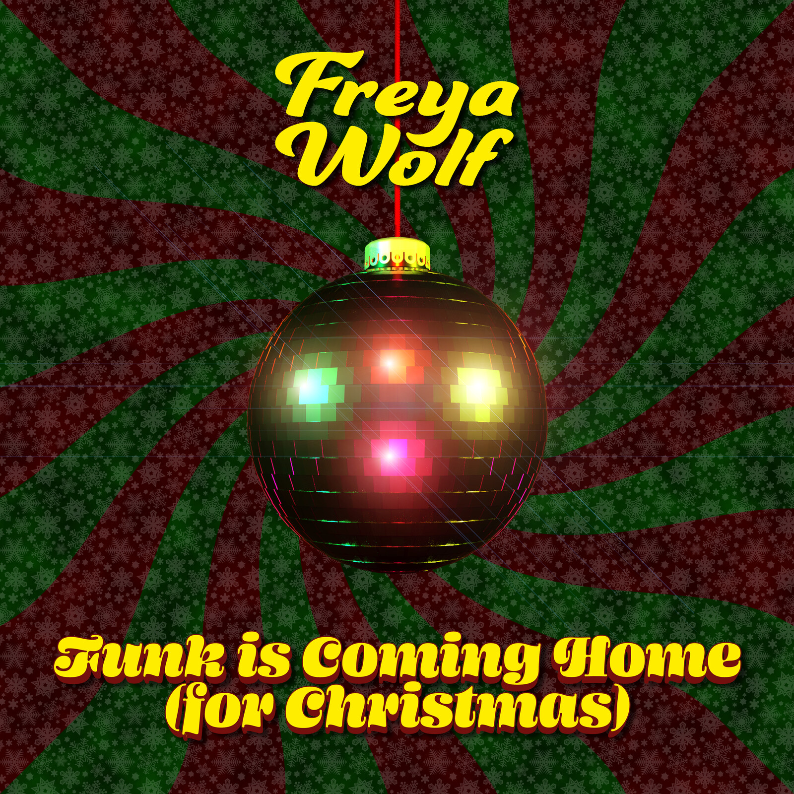 Freya Wolf - "Funk is Coming Home (for Chritmas)" single cover.