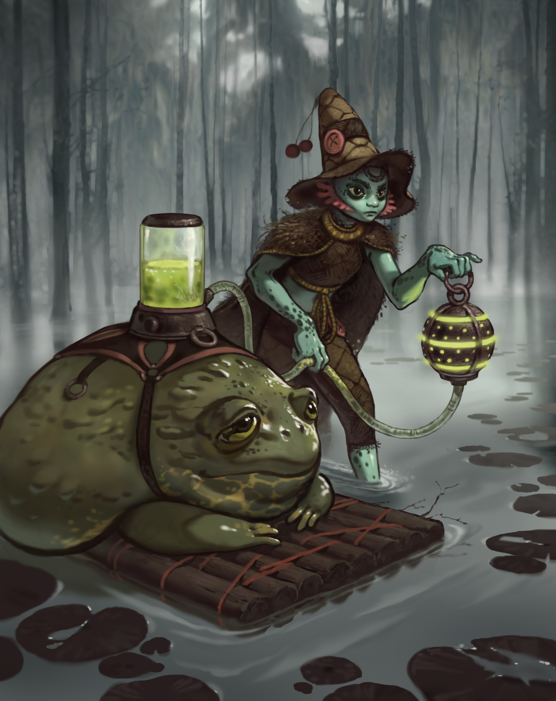 ArtStation The Witch and the Frog New Tutorial
