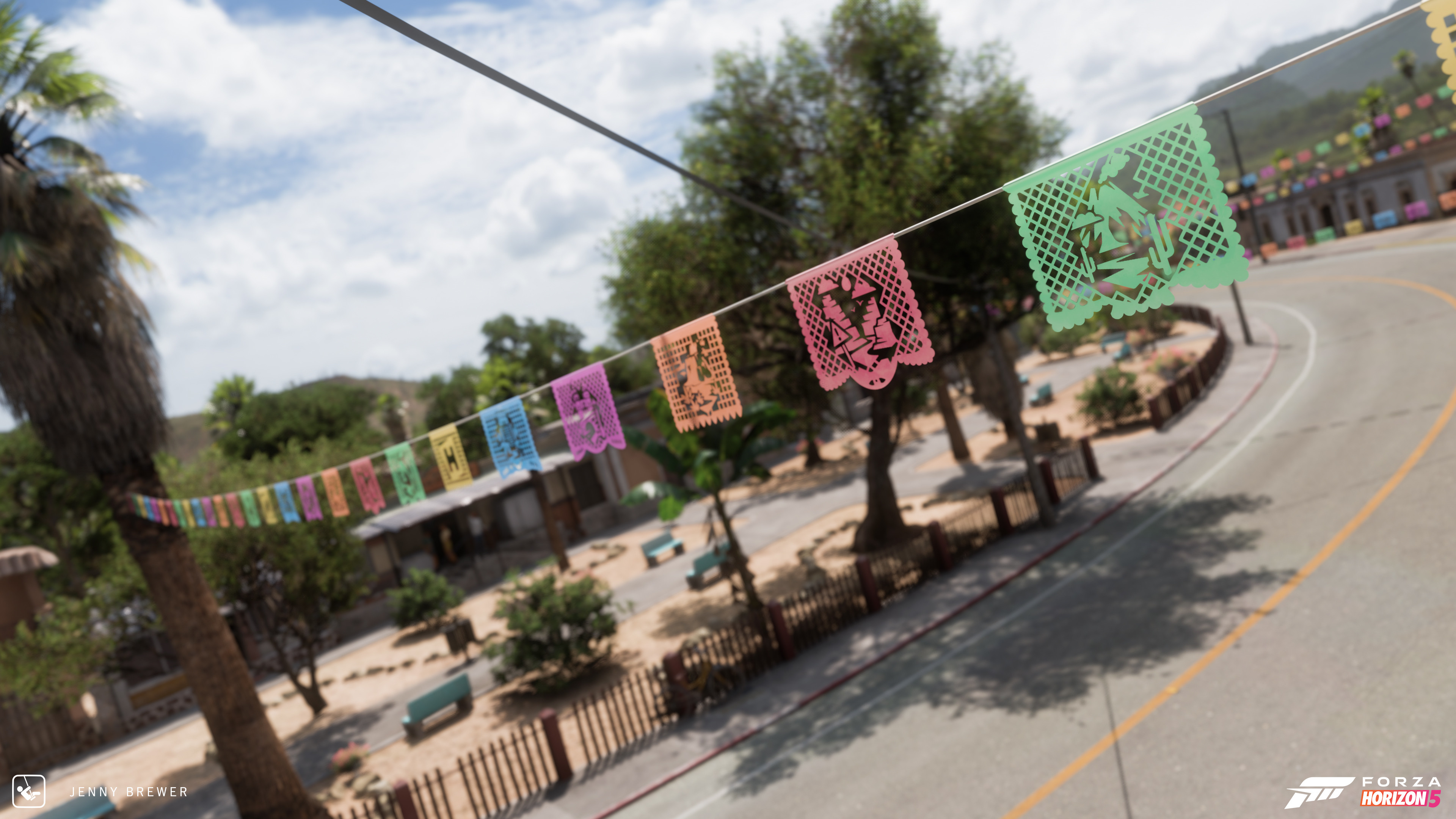 My designs were also used on the papel picado flags.