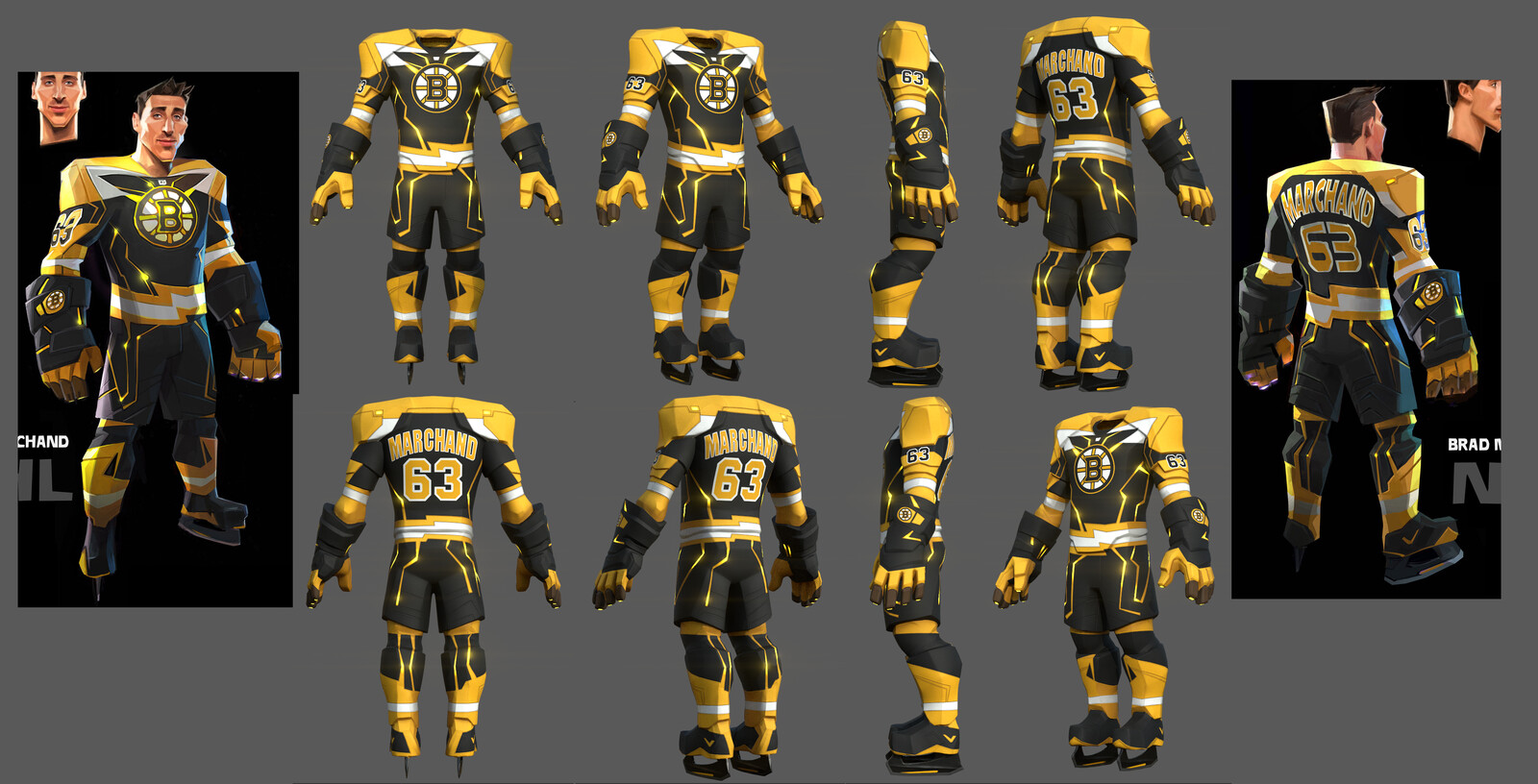 NHL Marchand body sculpt/texture