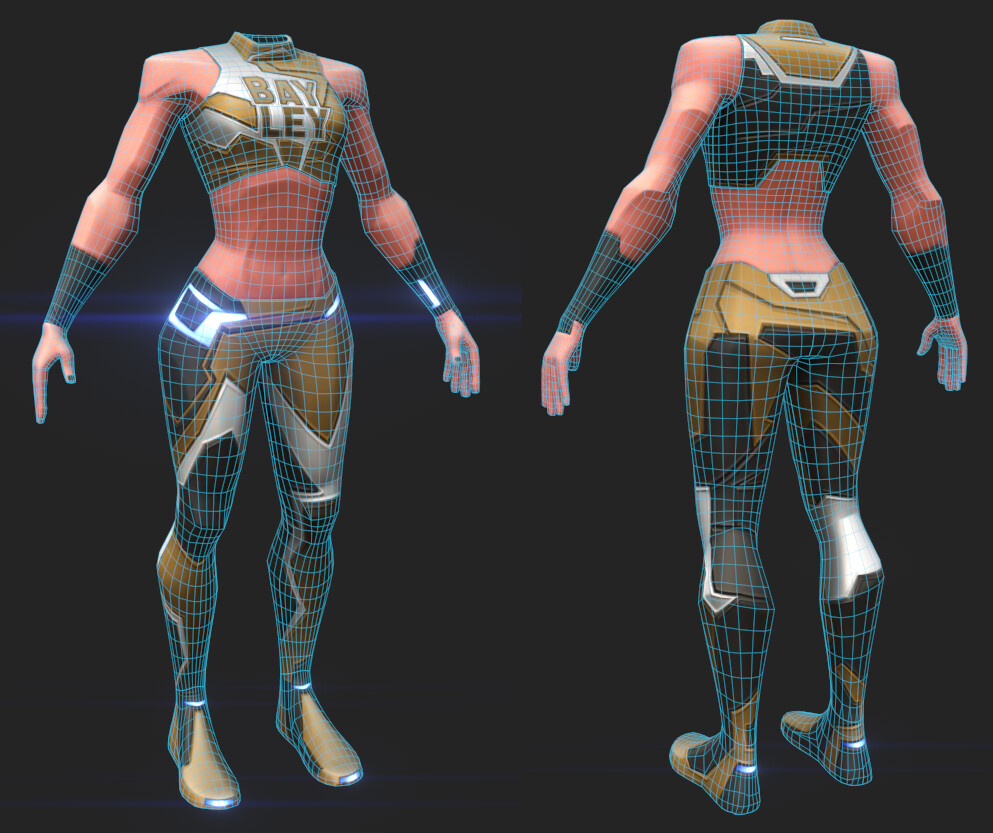 One of the body retopos I did