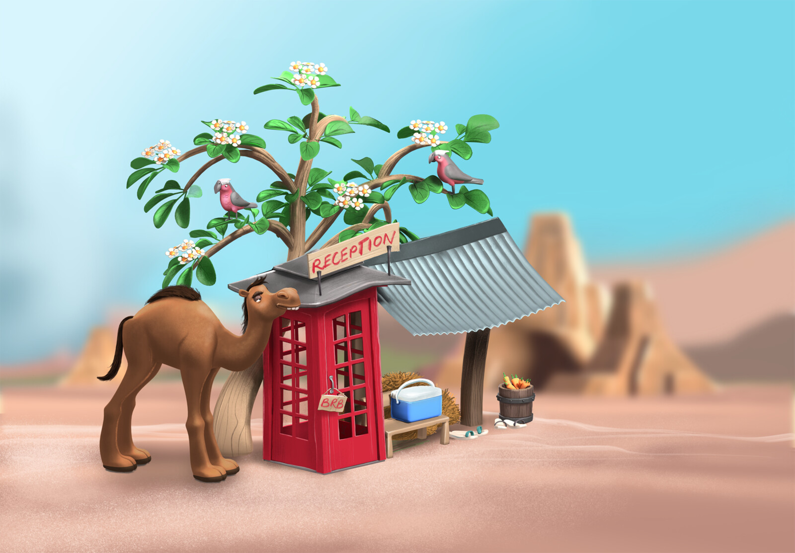 Prop and character design for Meerkats 