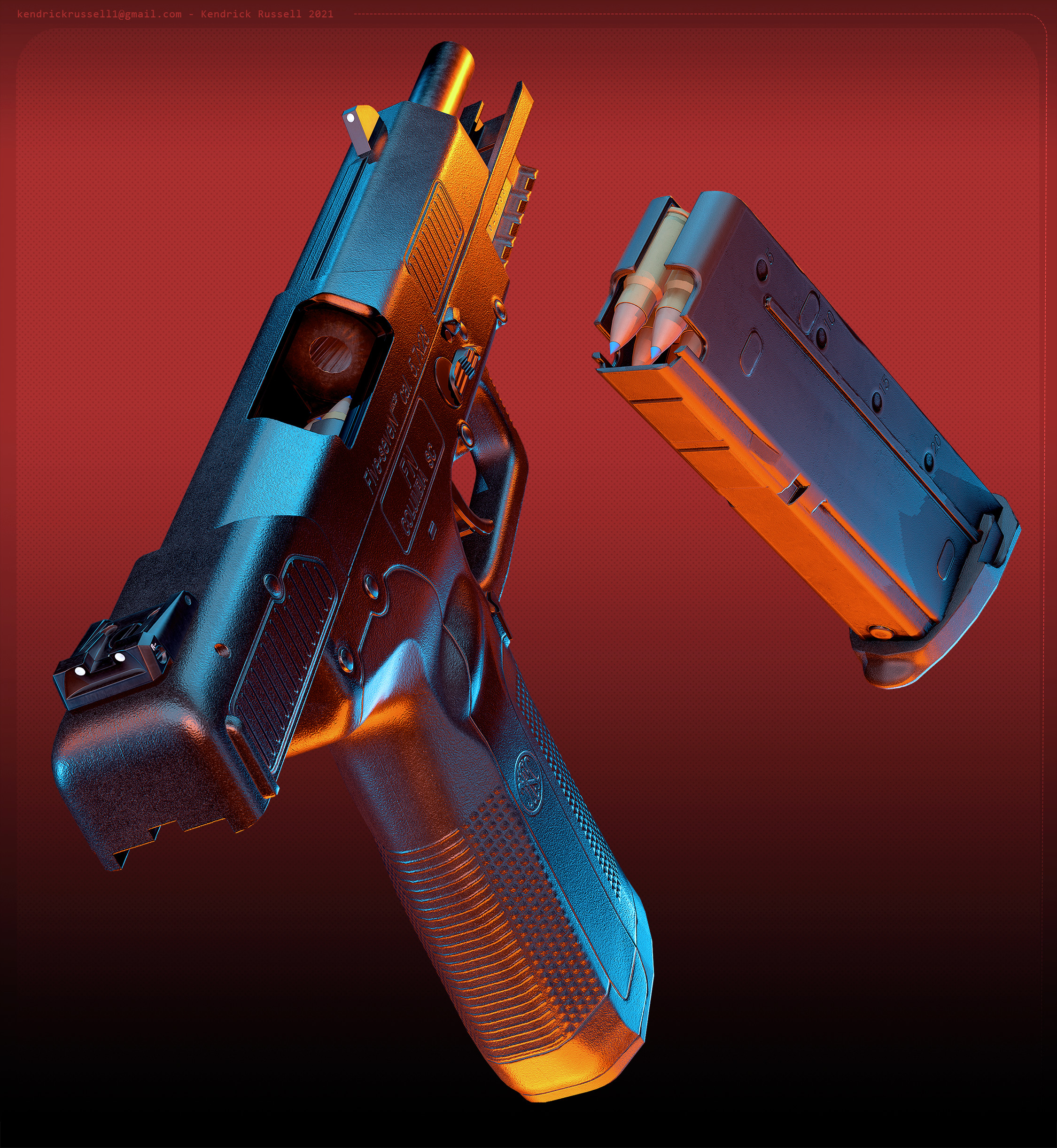 恩塚亨　offense game model ArtStation - Five-seveN