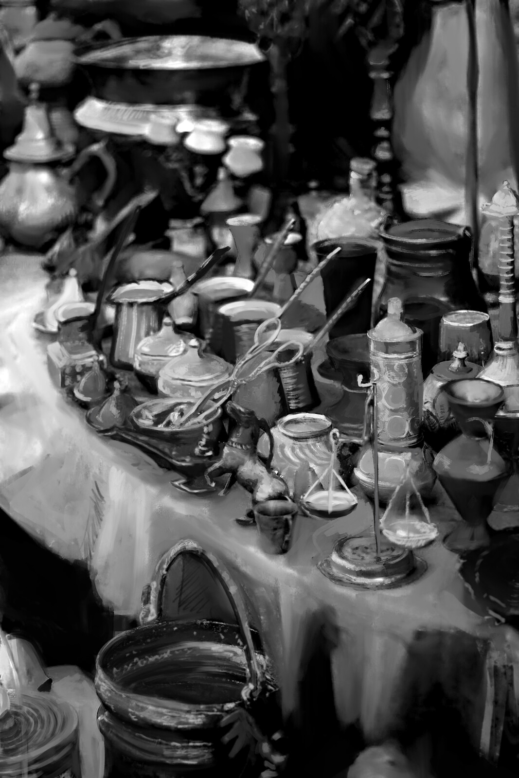Still life muscle work out