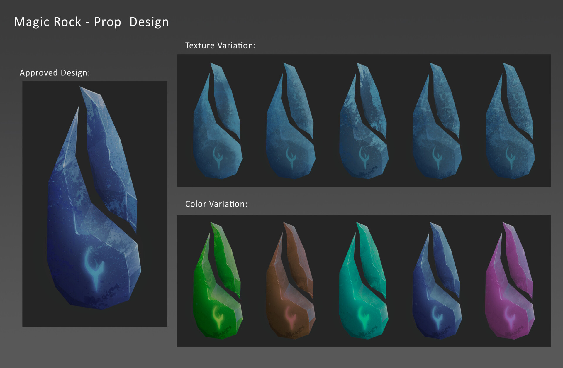 ArtStation - Prop Design - Magic Rocks